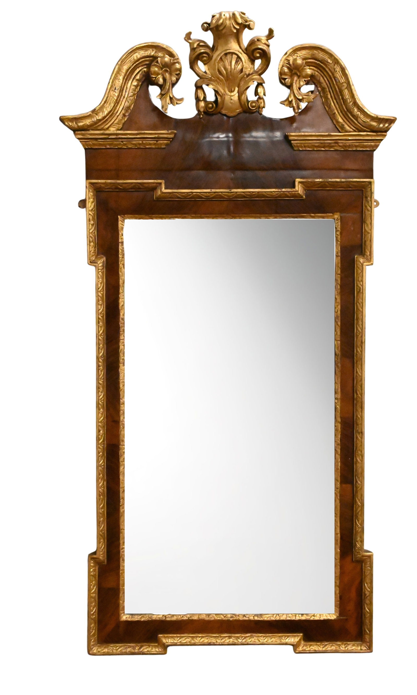 George III Carved Giltwood Mahogany Mirror (1 of 4)