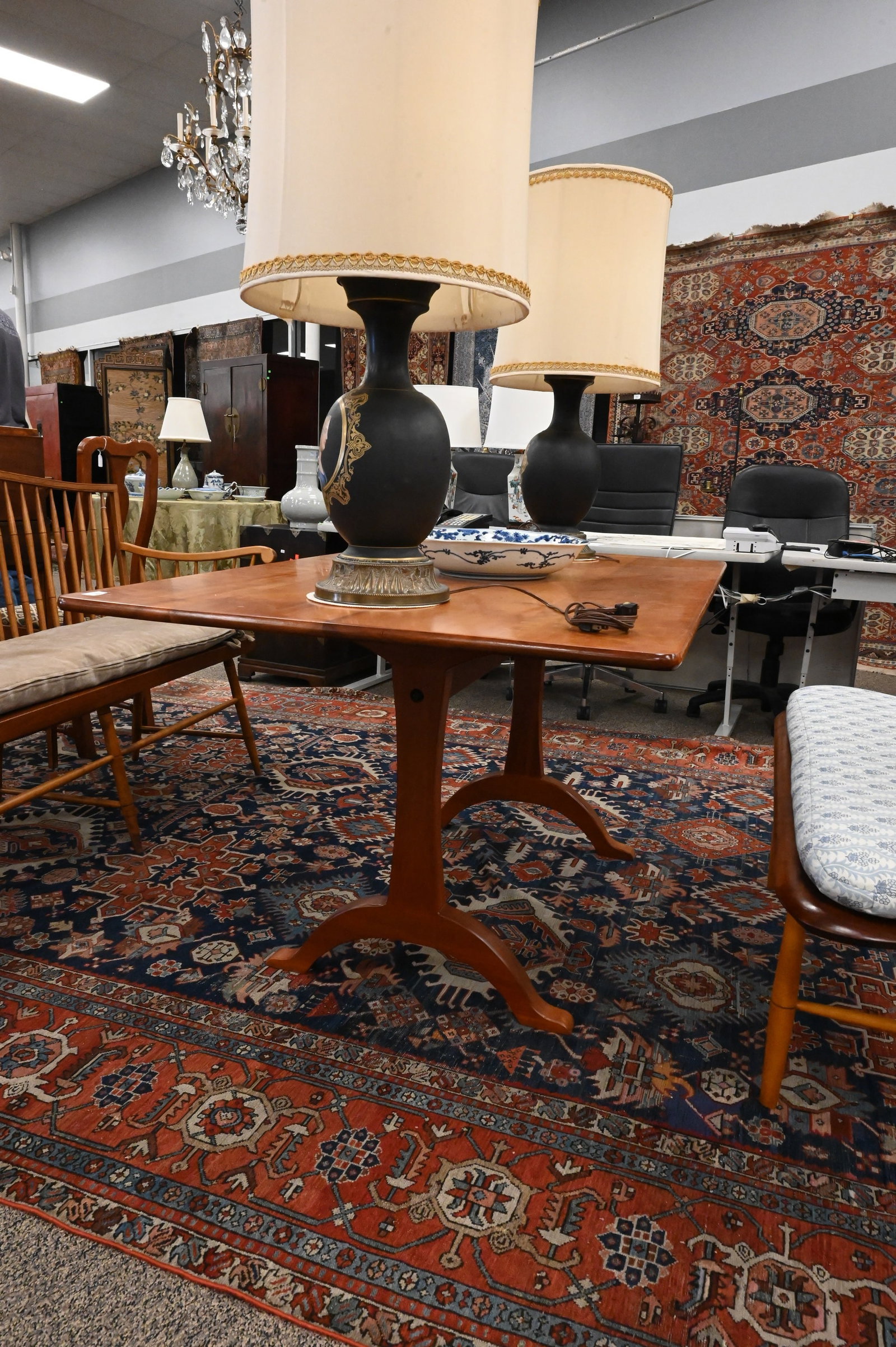 Custom Made Shaker Style Adriance Cherry Dining Table - 2