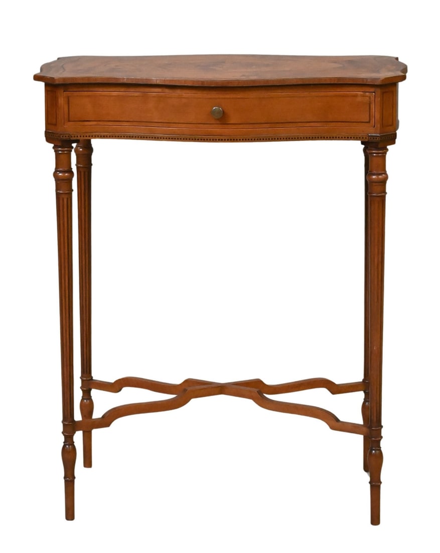 English Inlaid Satinwood Table (1 of 7)