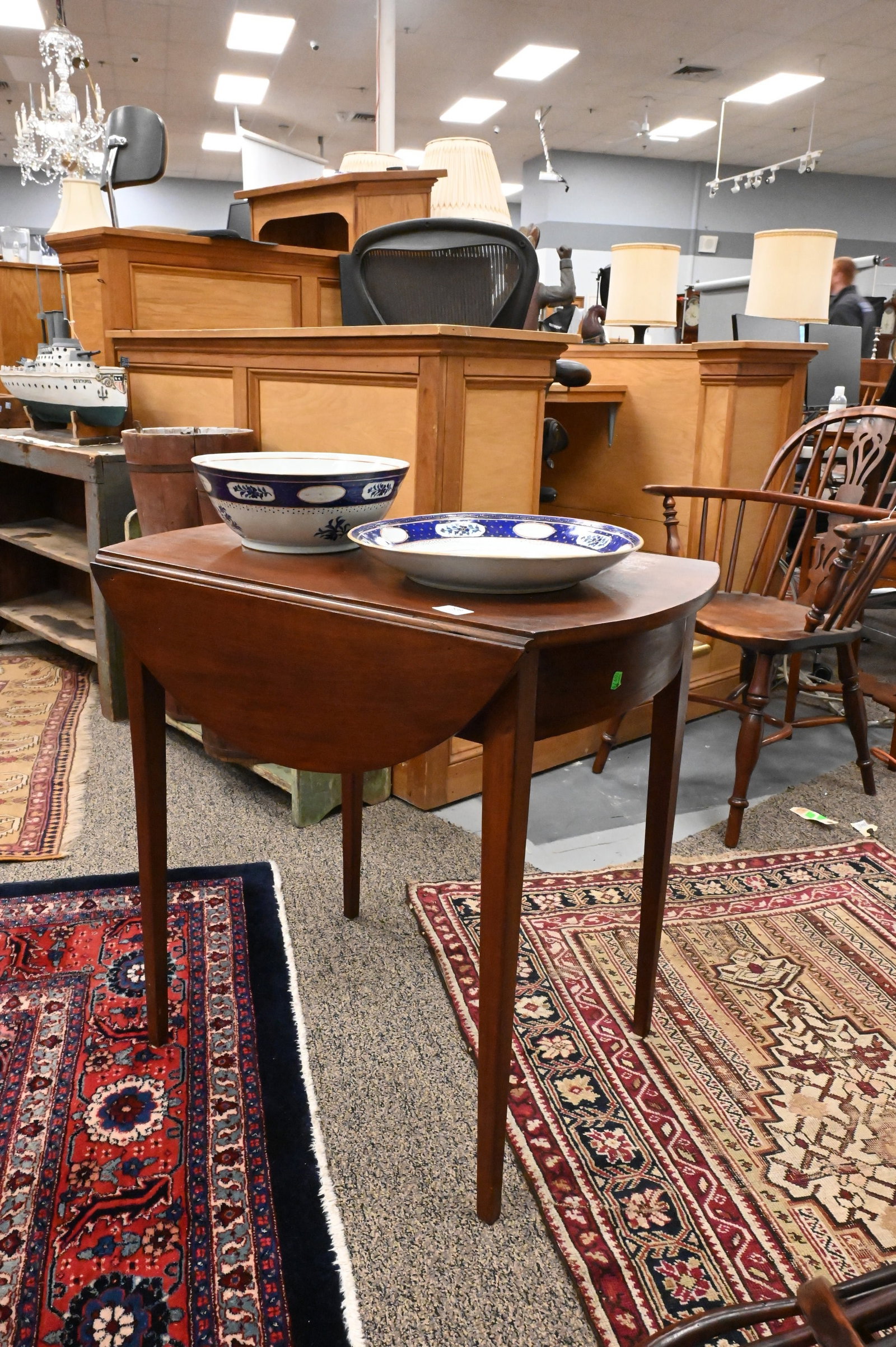 Mahogany Drop Leaf Pembroke Table - 2