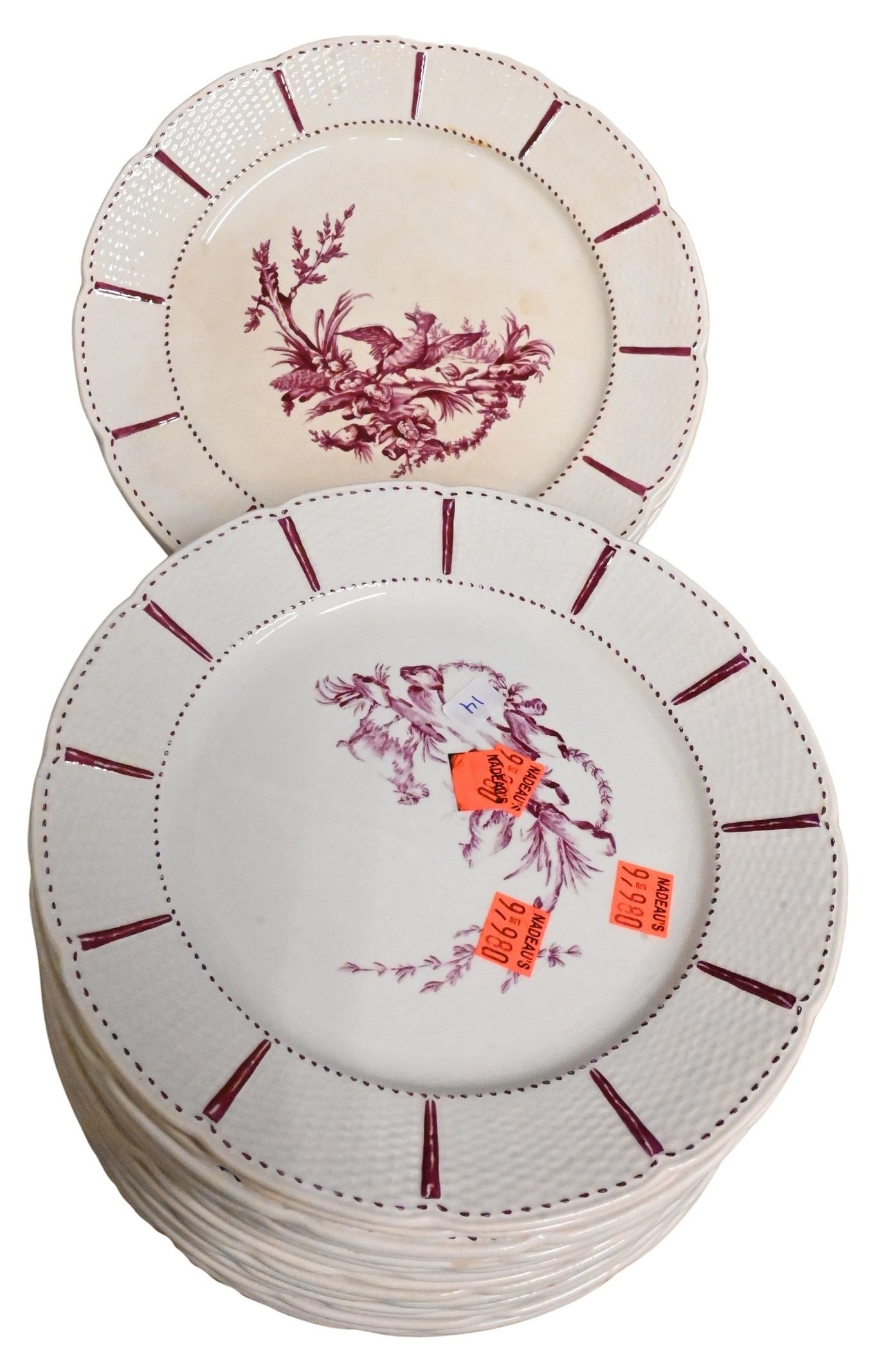 Wedgwood Creamware Mennecy Partial Dinner Set (1 of 5)