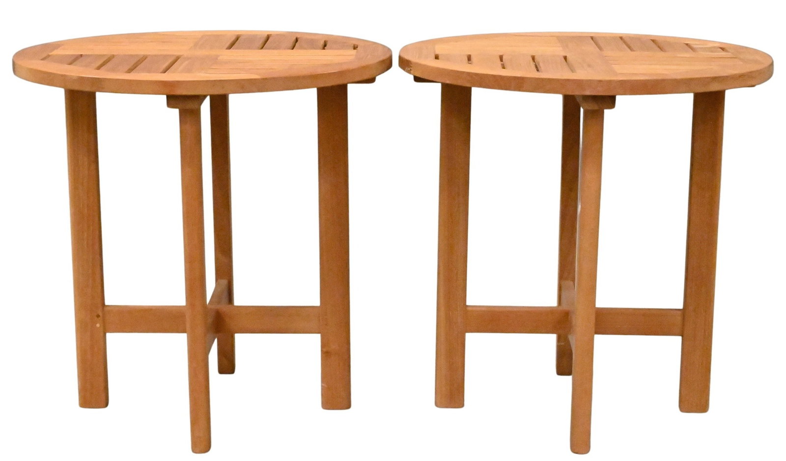Pair of Westminster Teak Round Occasional Tables (1 of 6)