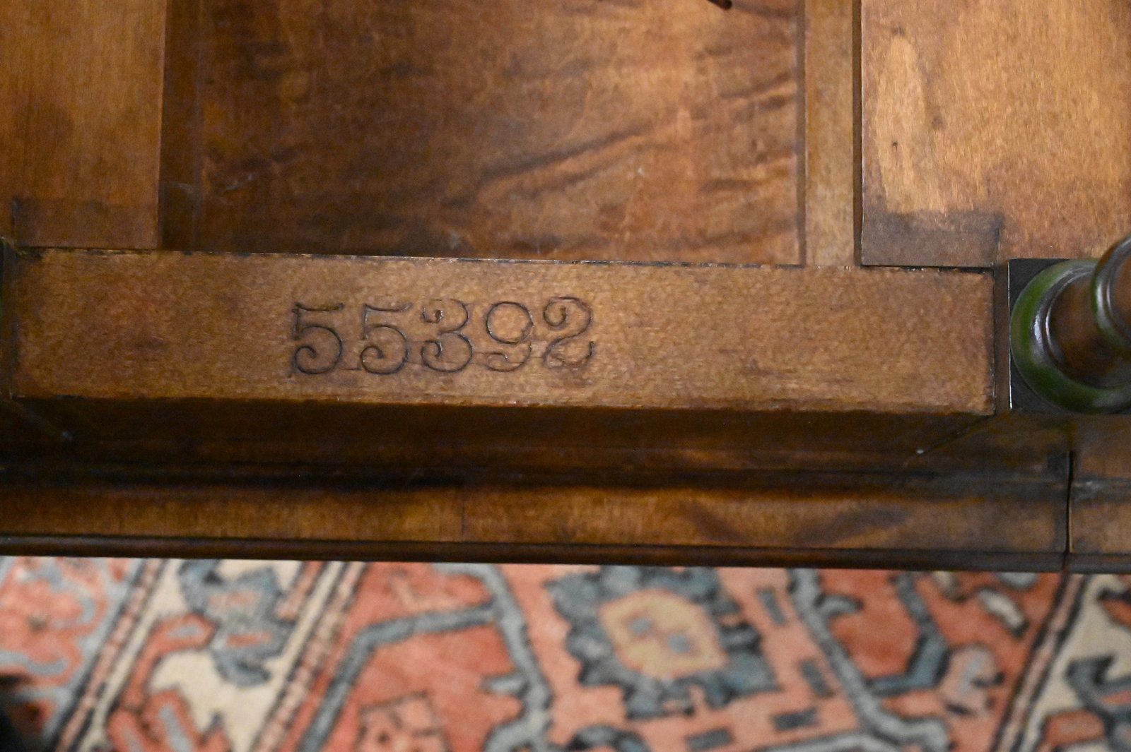 English Polychrome-Decorated Figured Maple Drop Leaf Table - 6