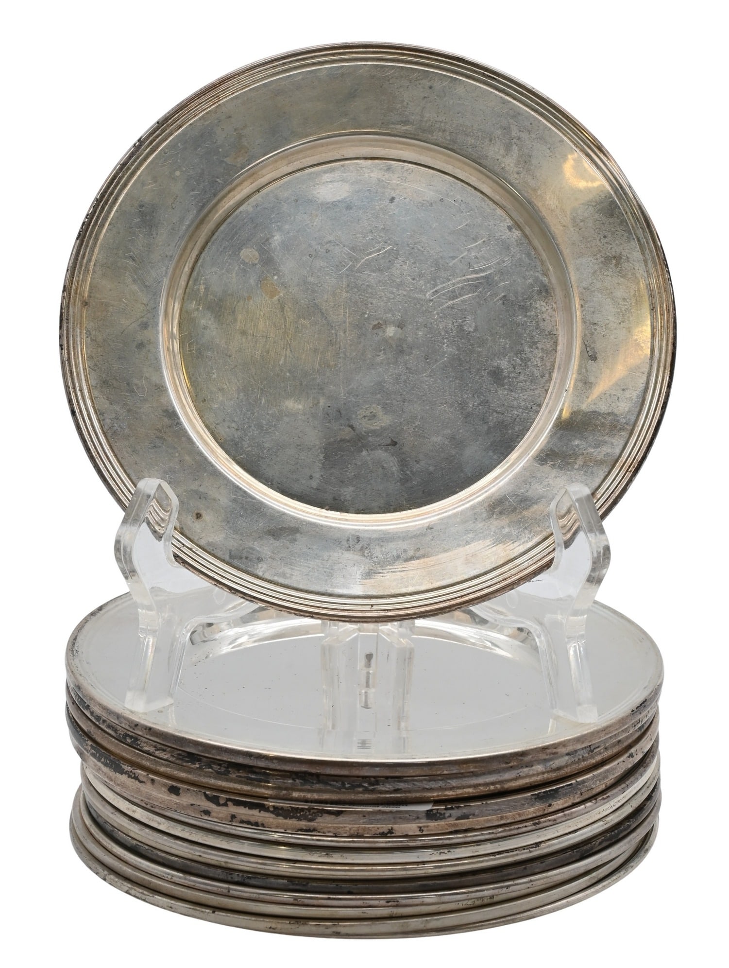 15 Assembled Sterling Silver Bread Plates (1 of 4)