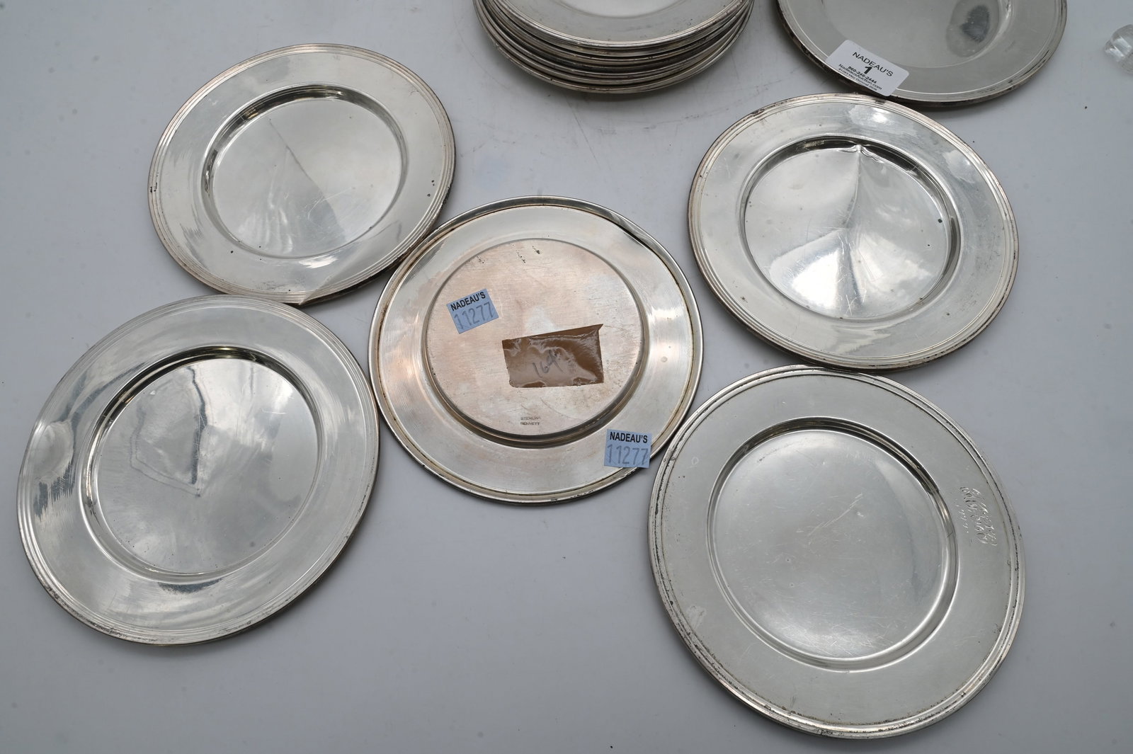 15 Assembled Sterling Silver Bread Plates - 2