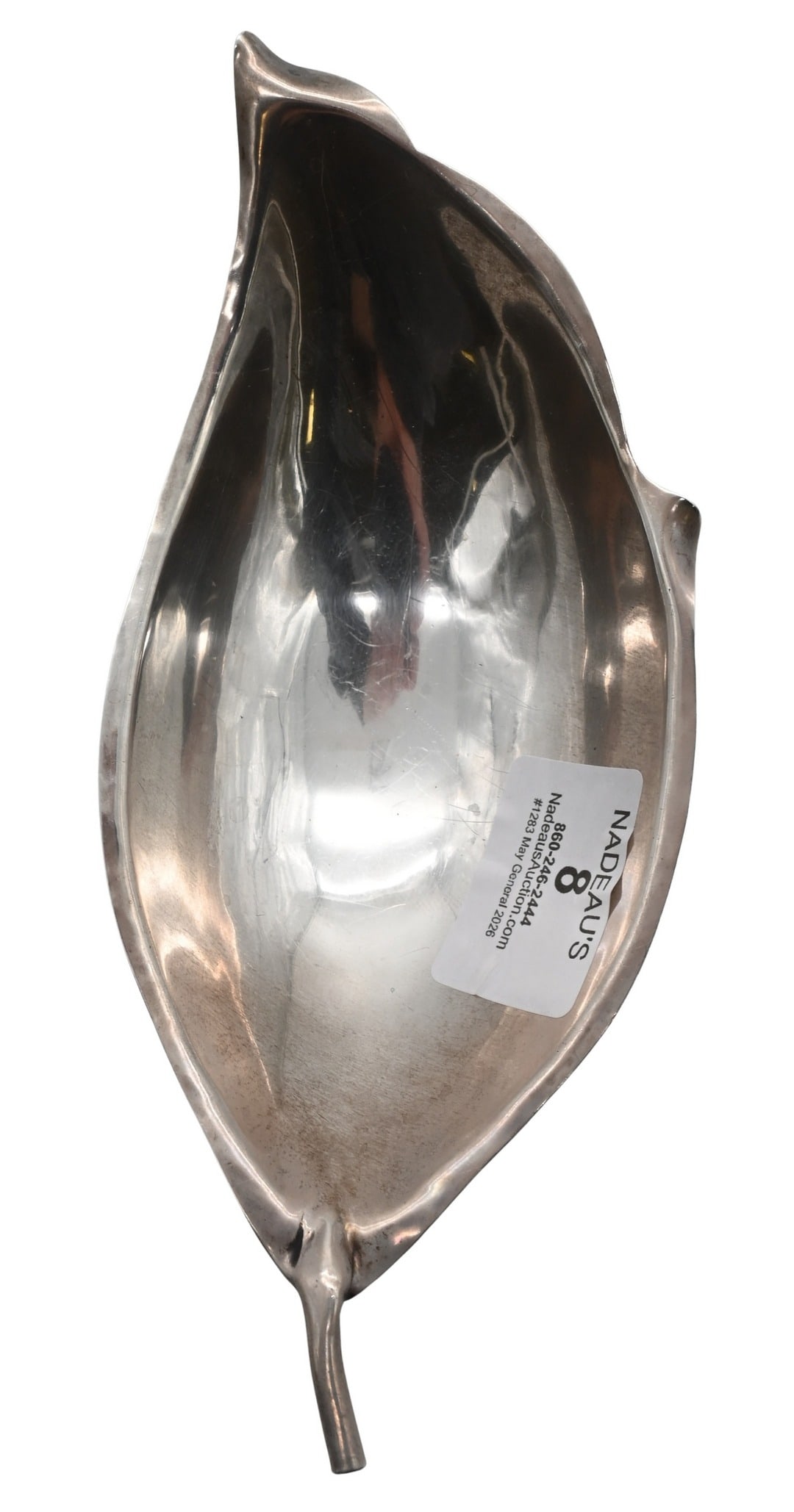 Cartier Sterling Silver Trinket Dish: Cartier Sterling Silver Trinket Dish length 7 1/2 inches, weight 3.0 troy ounces