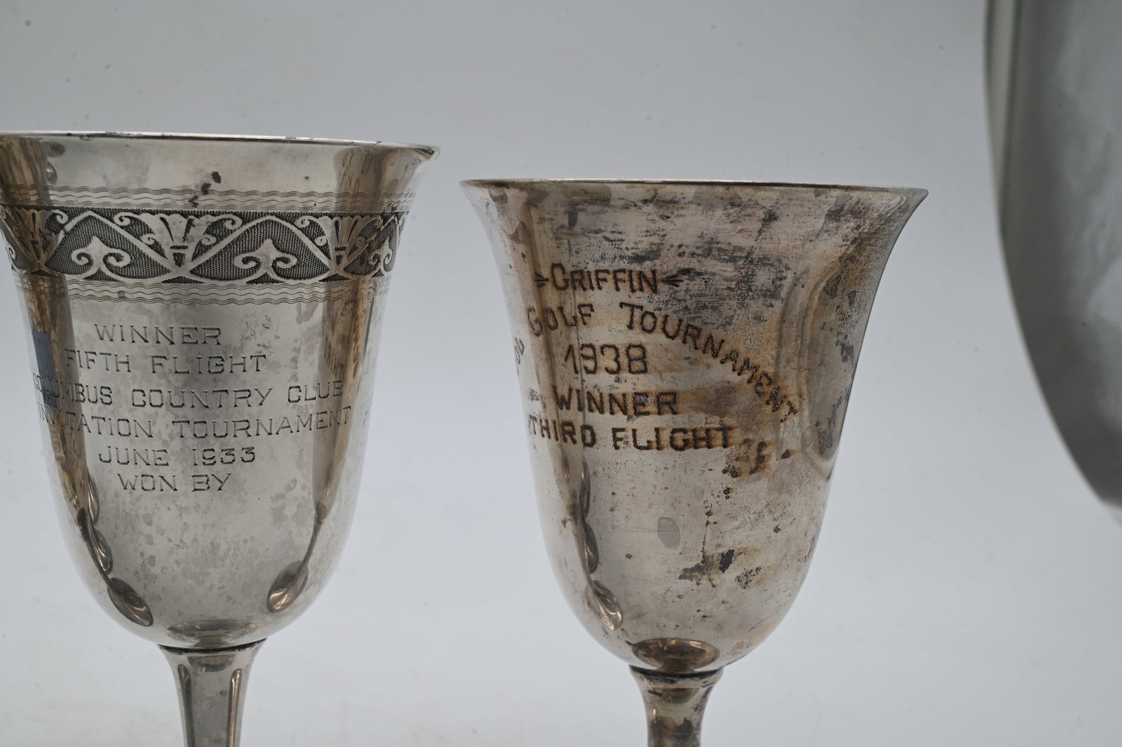 Five American Sterling silver Chalice Cups - 4