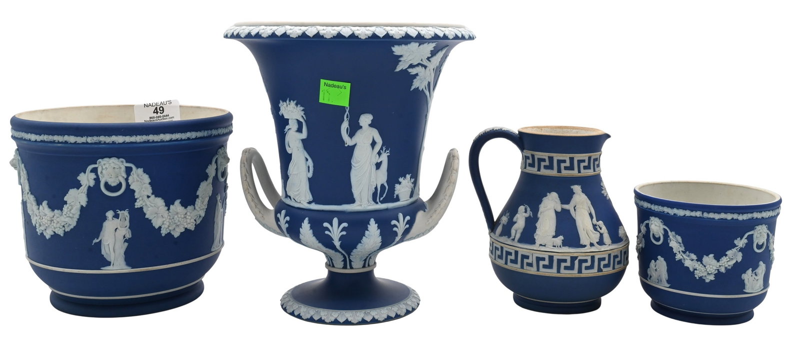 14 Piece Blue Wedgwood Jasperware Group (1 of 5)