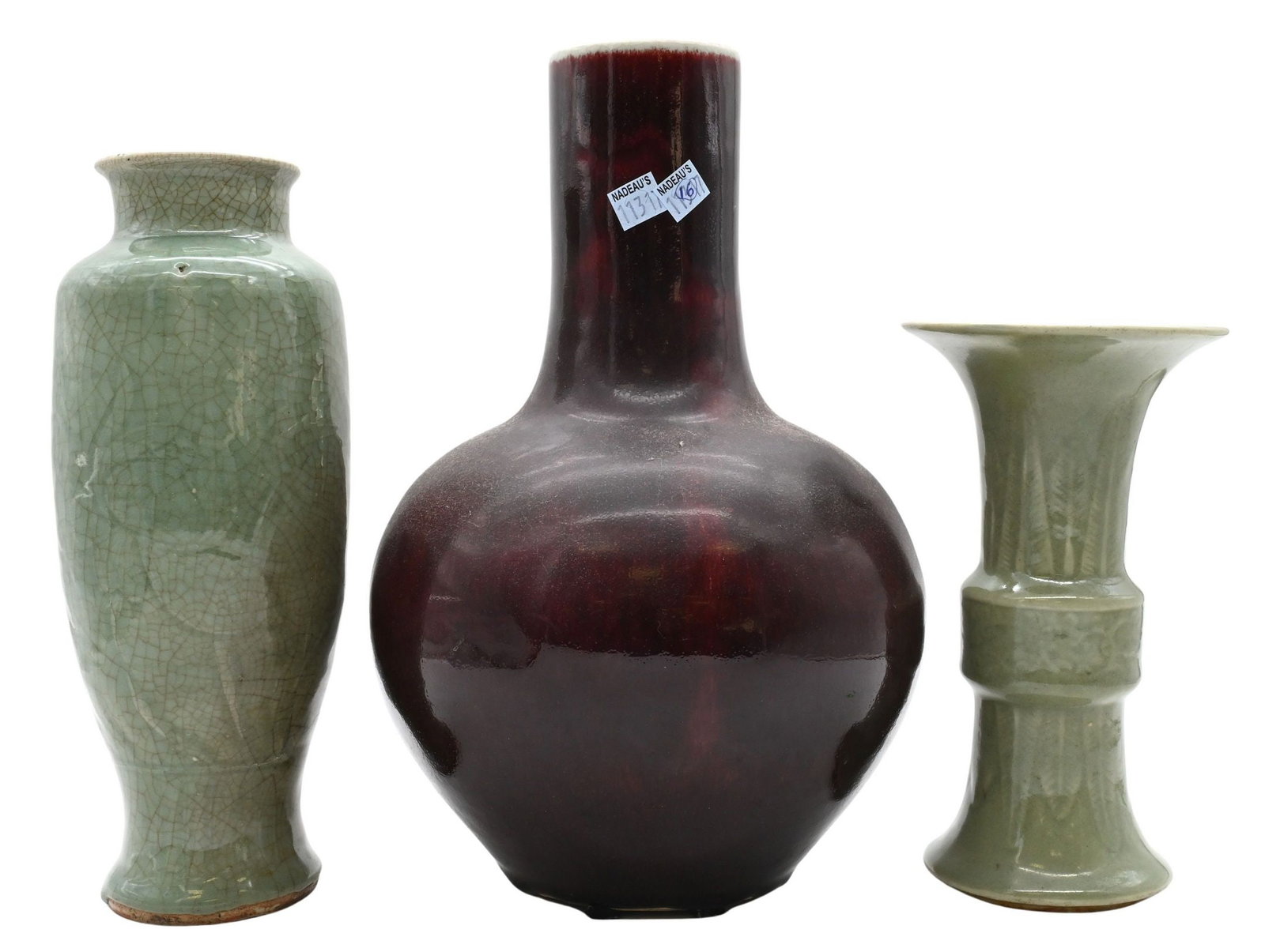 Three Chinese Porcelain Vases (1 of 9)