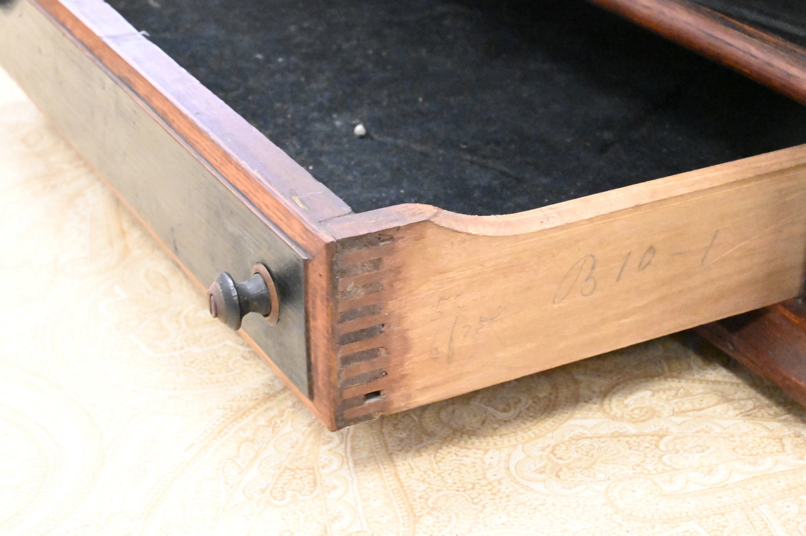 Victorian Oak Spool Cabinet - 5