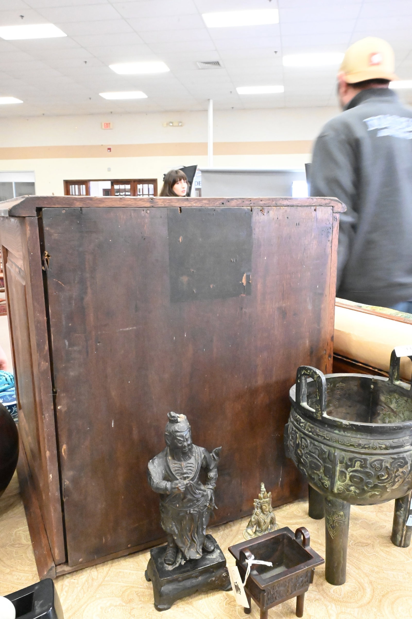 Victorian Oak Spool Cabinet - 6