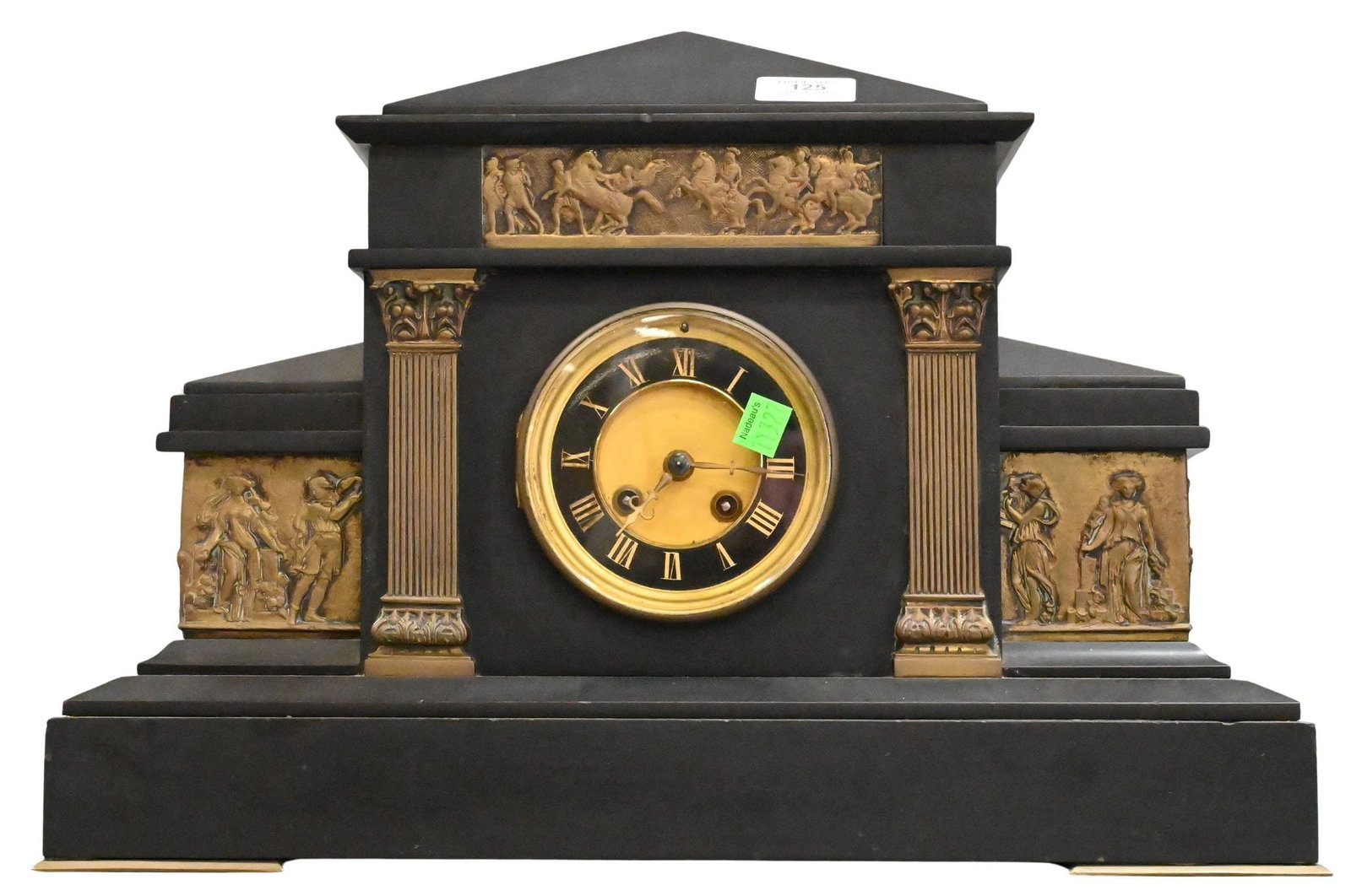 Black Slate Mantle Clock (1 of 4)