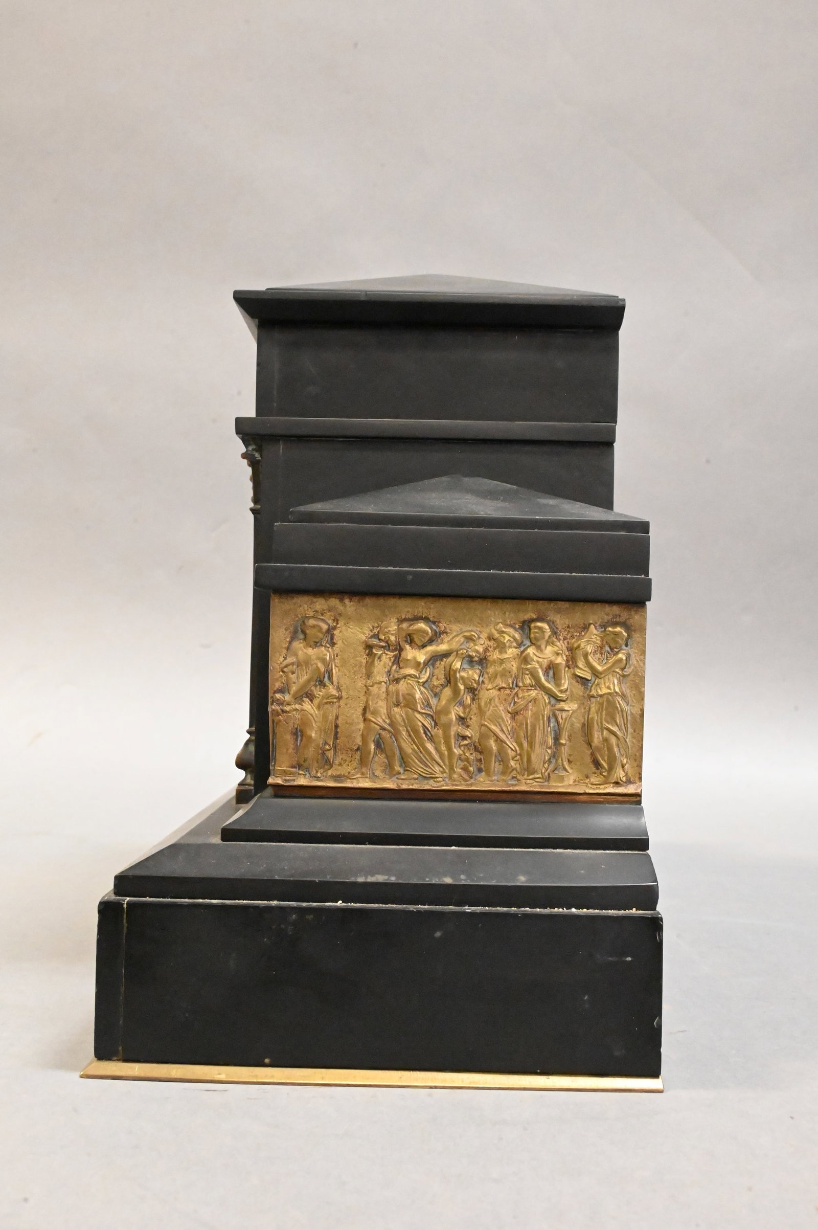 Black Slate Mantle Clock - 3