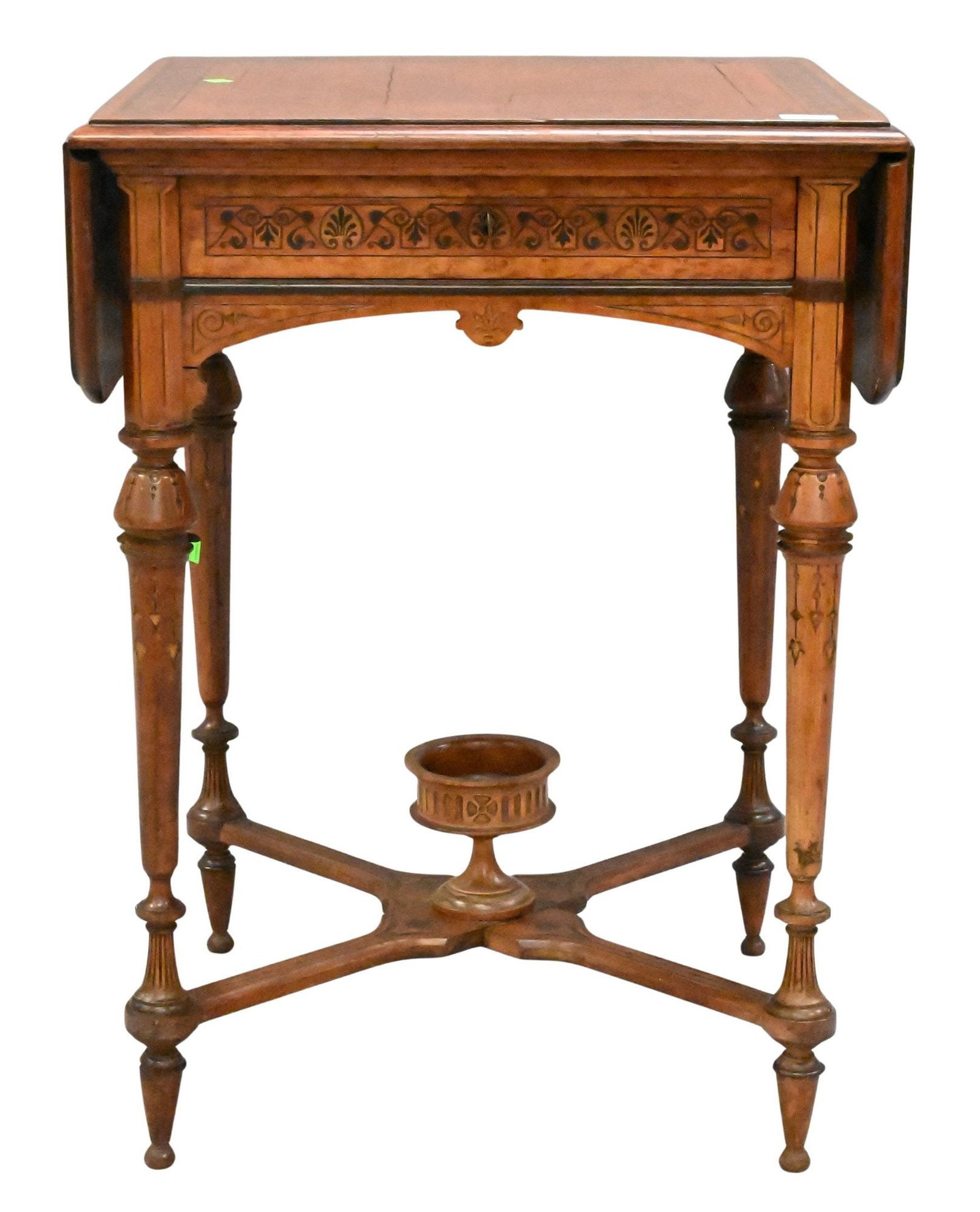 Drop Leaf Birds-Eye Maple Stand (1 of 6)