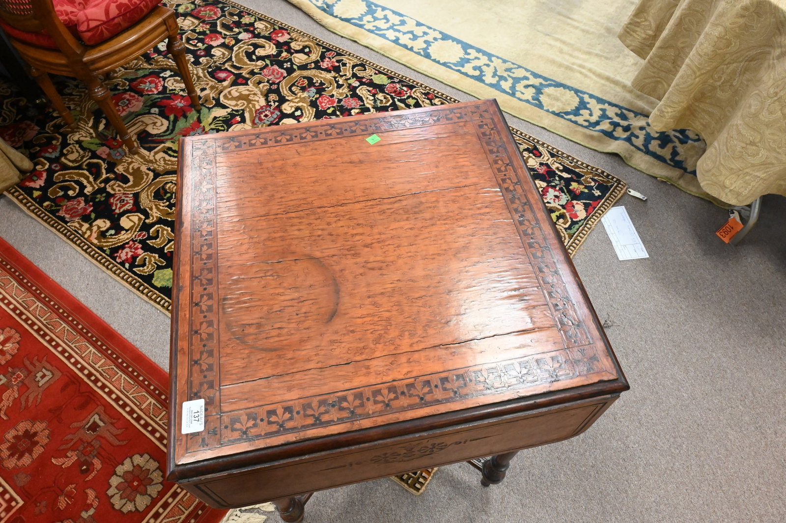 Drop Leaf Birds-Eye Maple Stand - 3