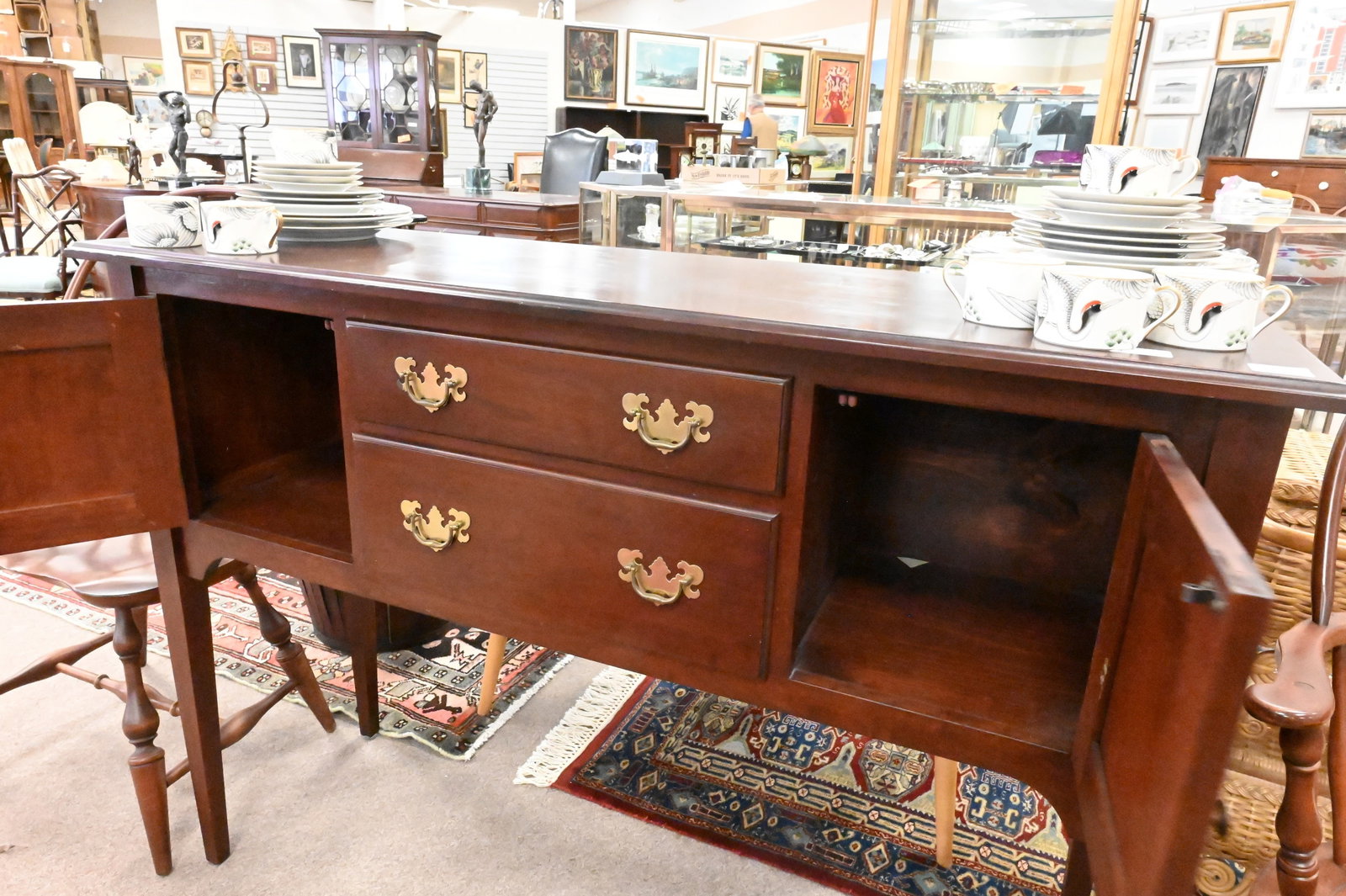 Benchmade Dark Cherry Small Sideboard - 6