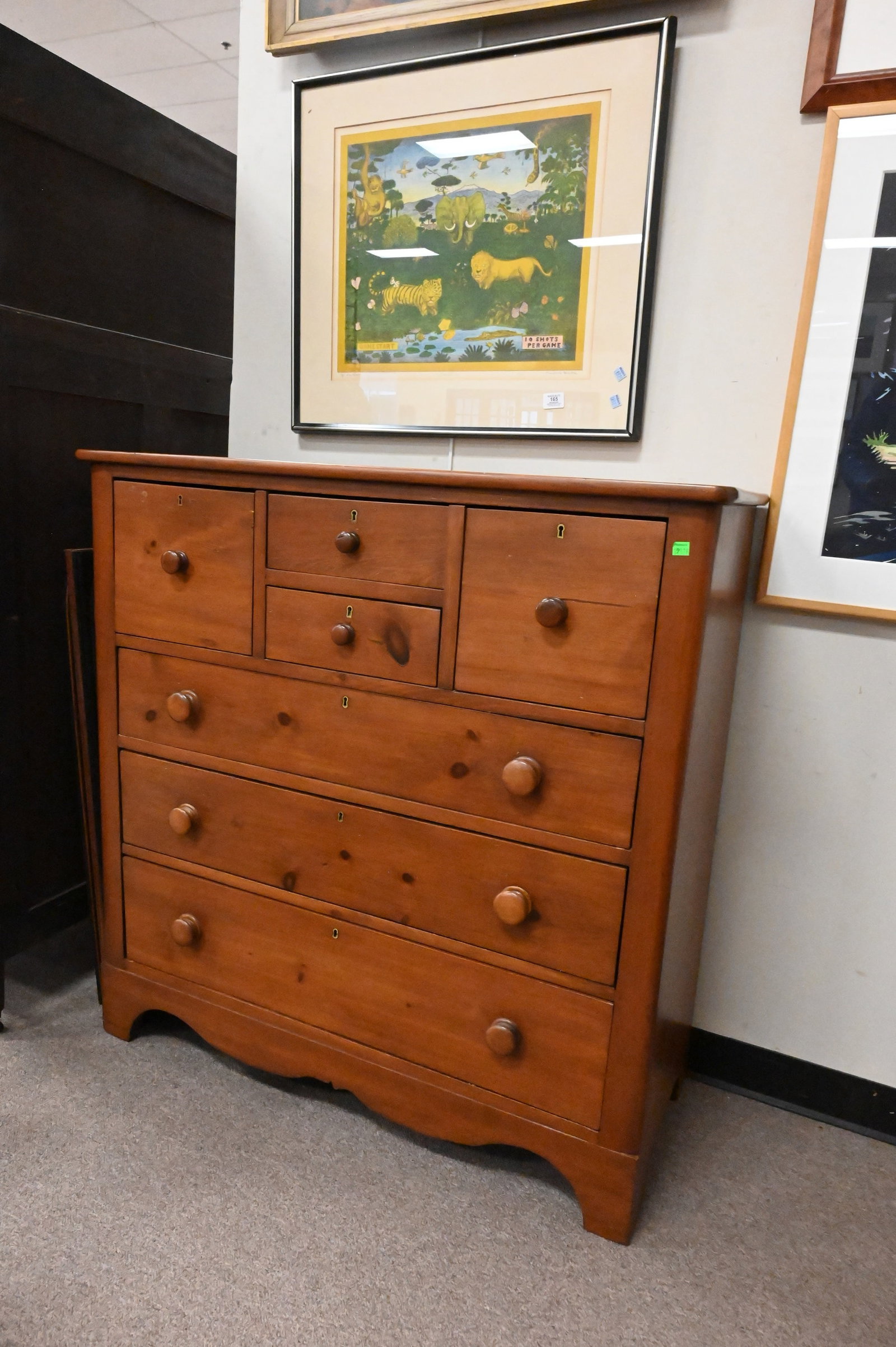 Pine Hatbox Chest c. 1800 - 2