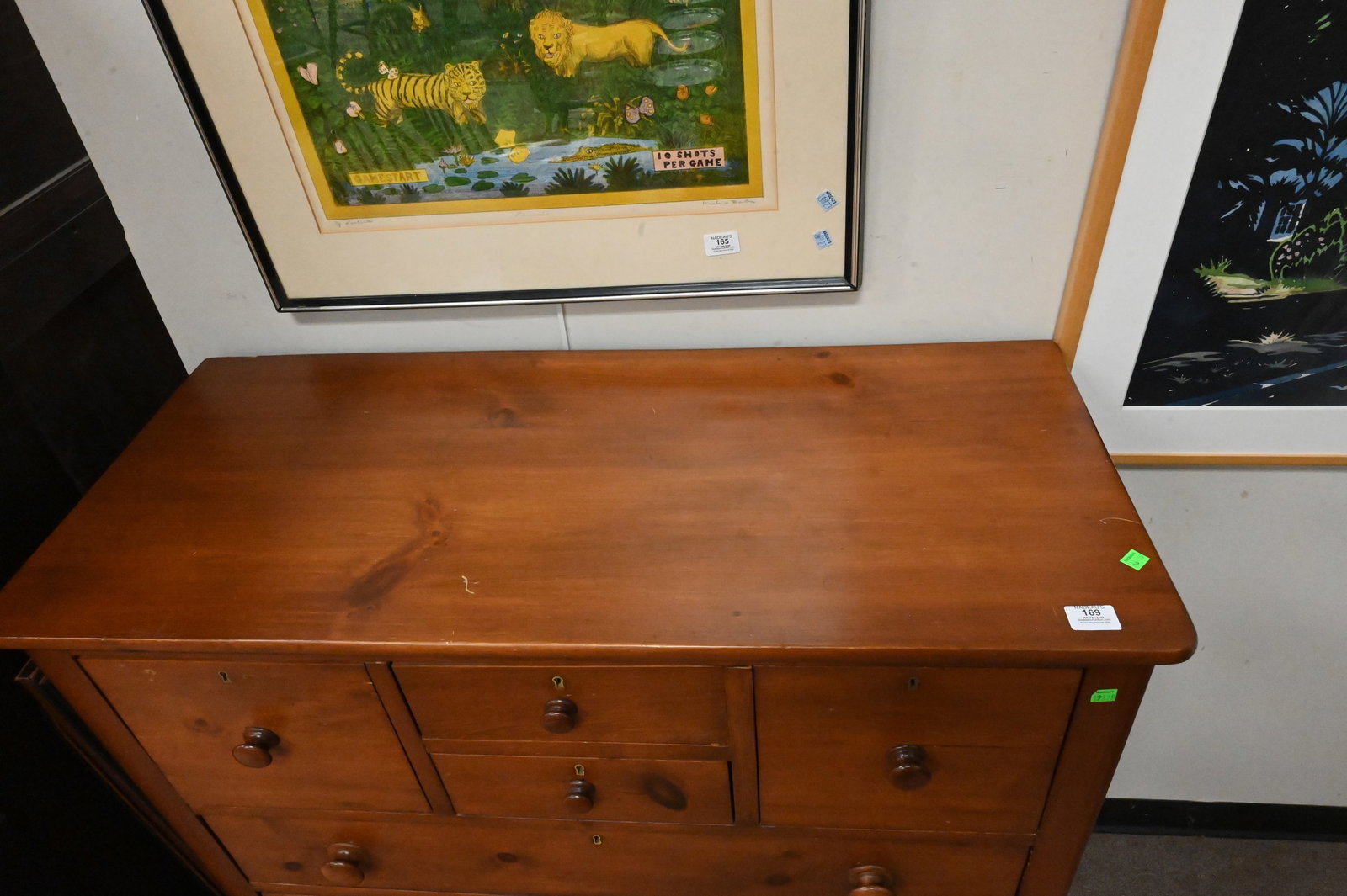 Pine Hatbox Chest c. 1800 - 3