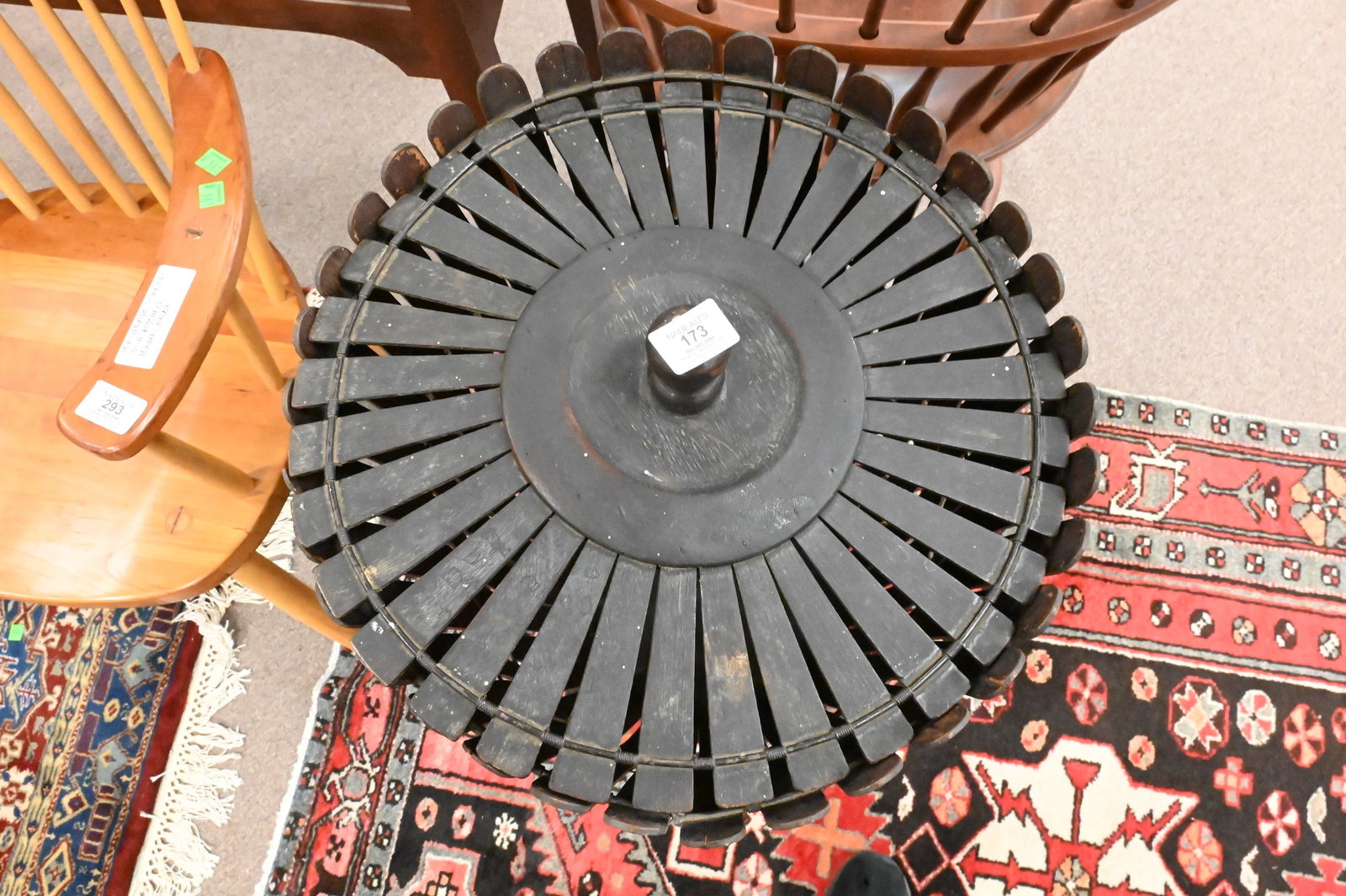 Shaker Lidded Staved Basket - 2