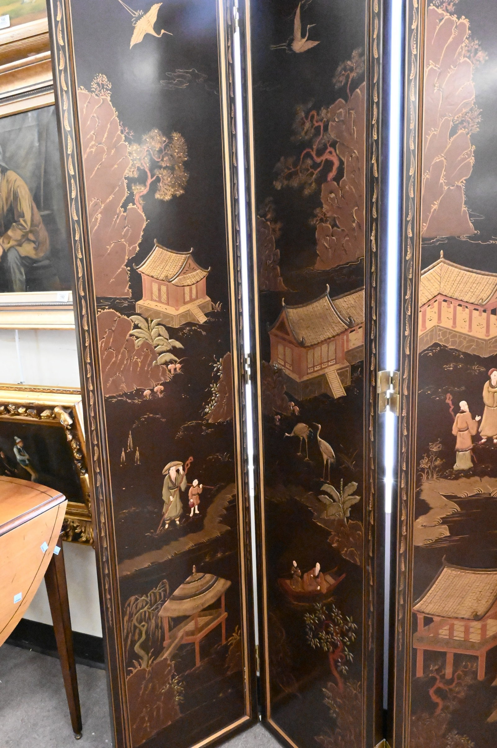 Six Part Chinese Dressing Screen - 3