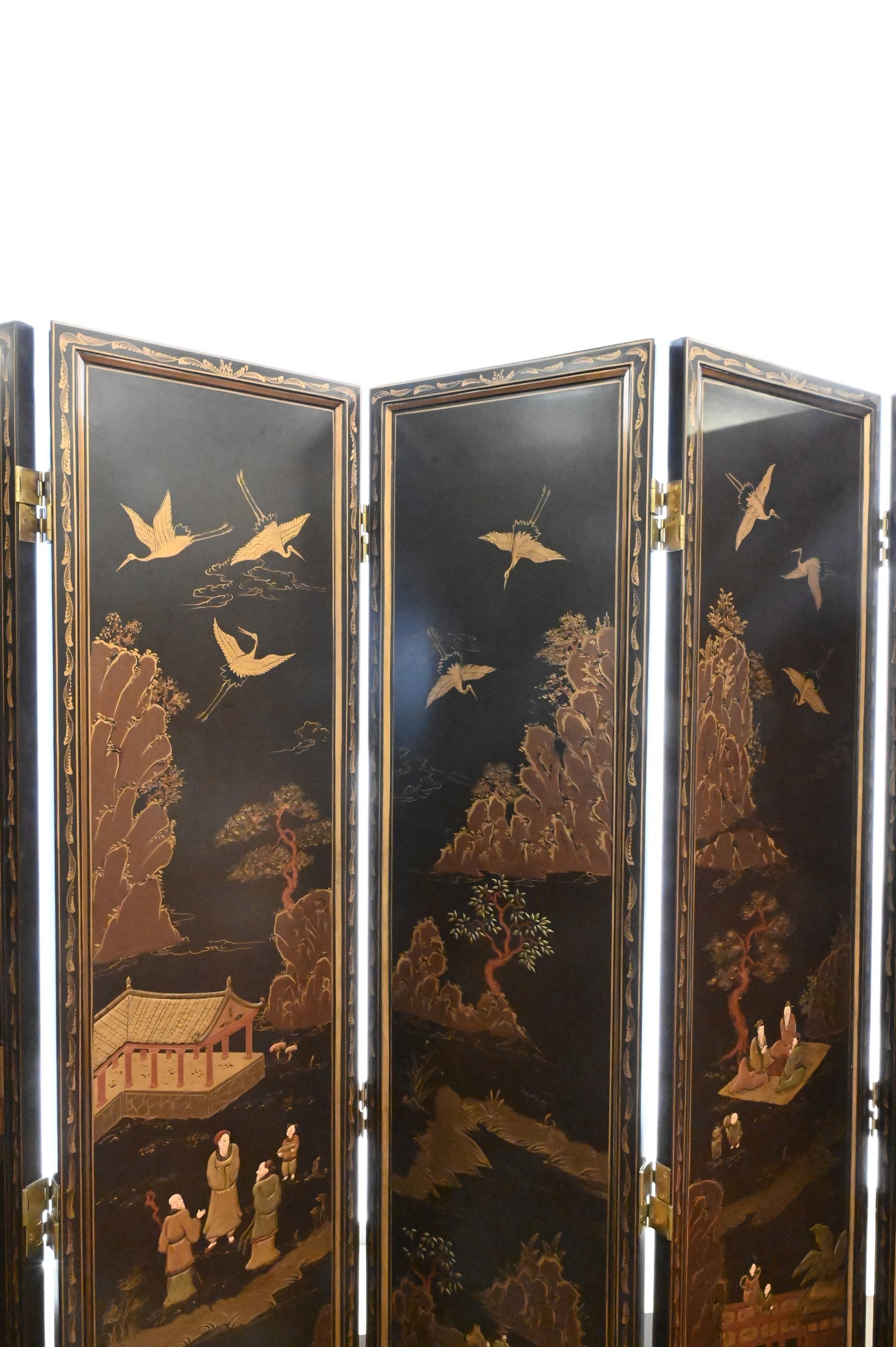 Six Part Chinese Dressing Screen - 7