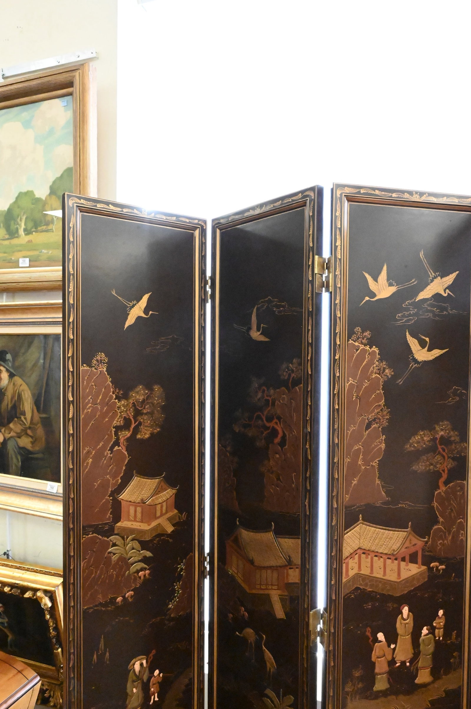 Six Part Chinese Dressing Screen - 8