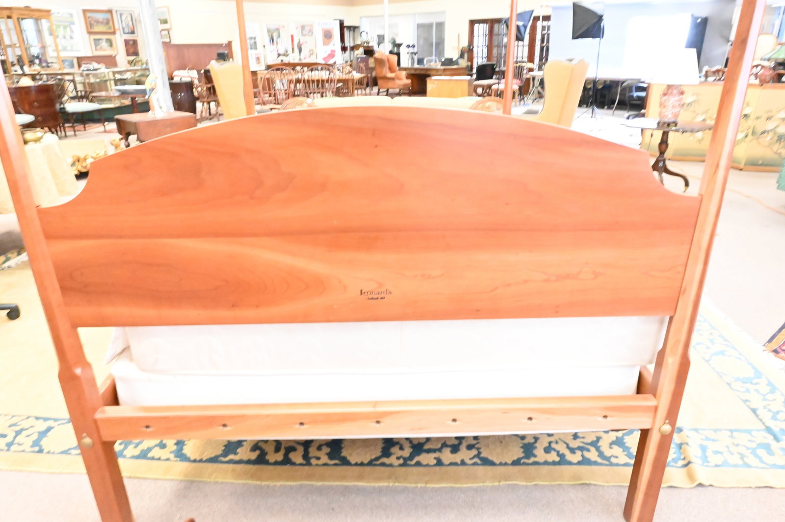 Leonards Cherry Queen Four Post Bed - 4