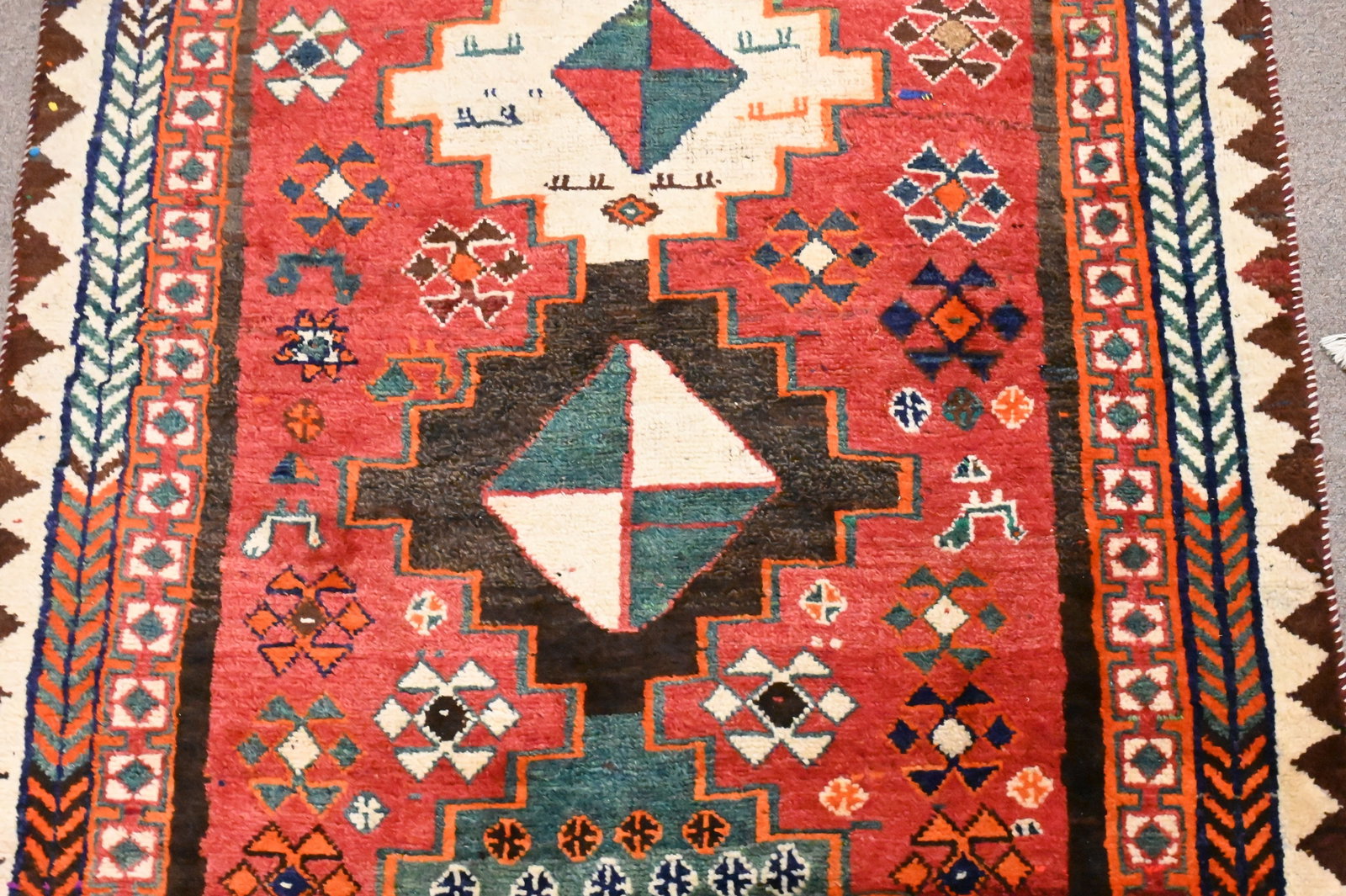 Two Oriental Throw Rugs - 7