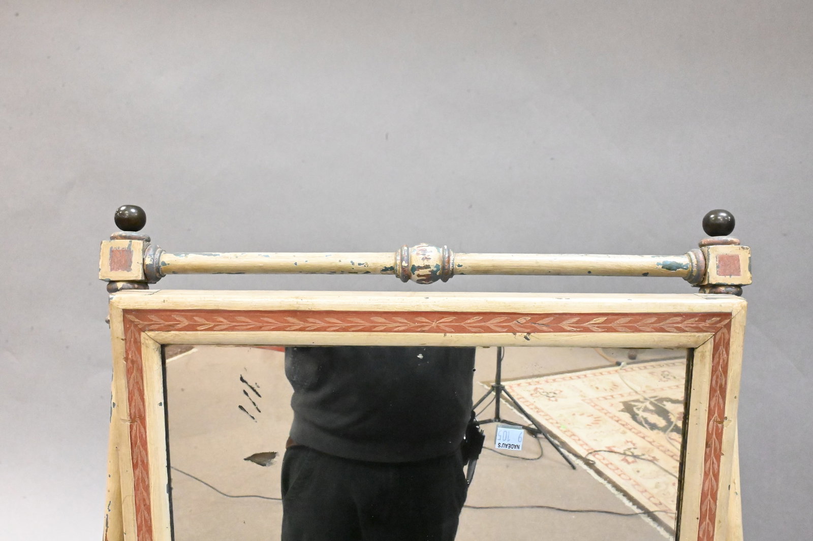 Polychrome Painted Table Mirror - 2