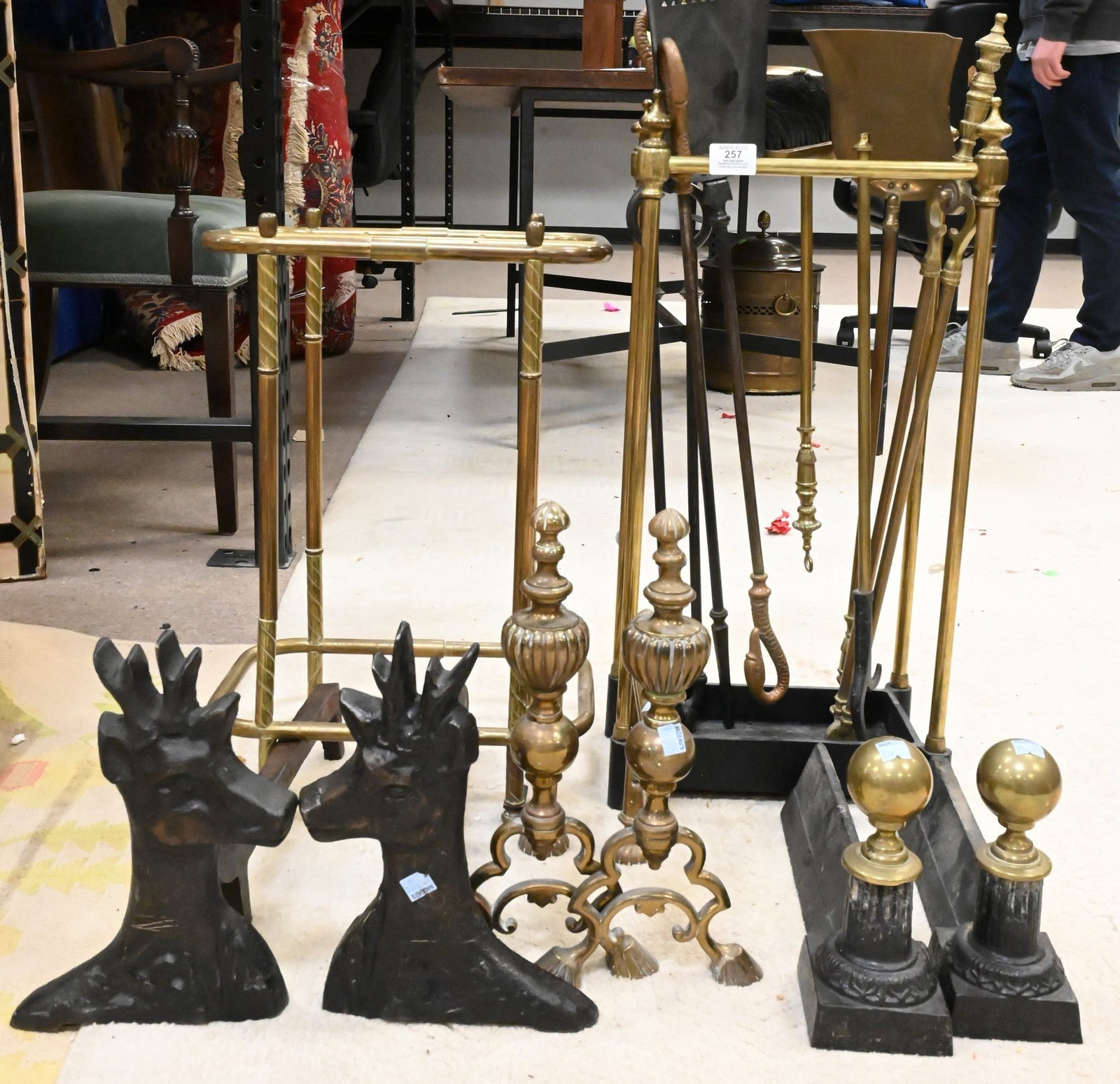 Brass Fireplace Grouping - 2