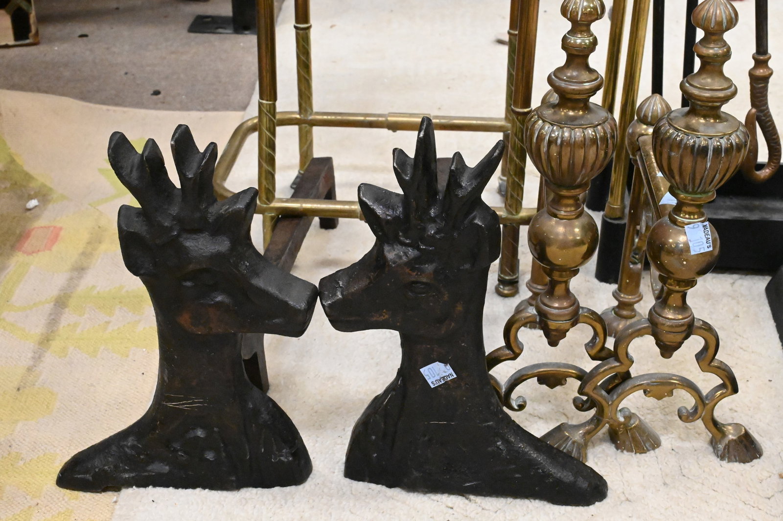 Brass Fireplace Grouping - 3