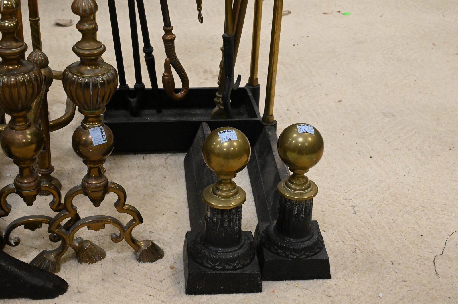 Brass Fireplace Grouping - 5