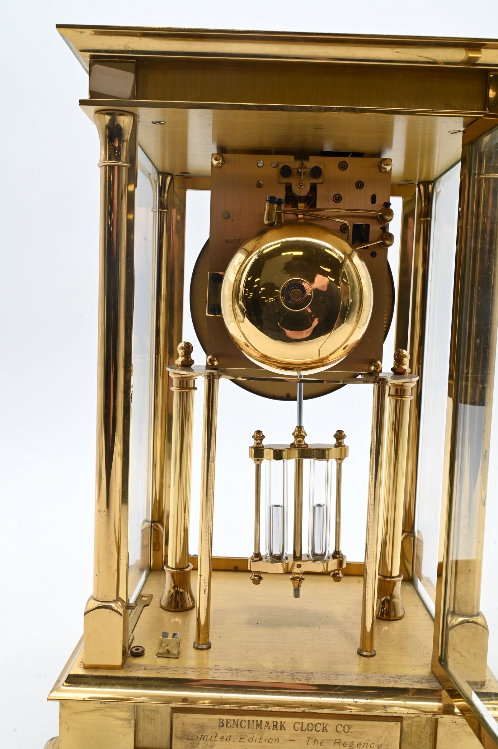 Benchmark Clock Co. "The Regency" Brass Mantel Clock - 4