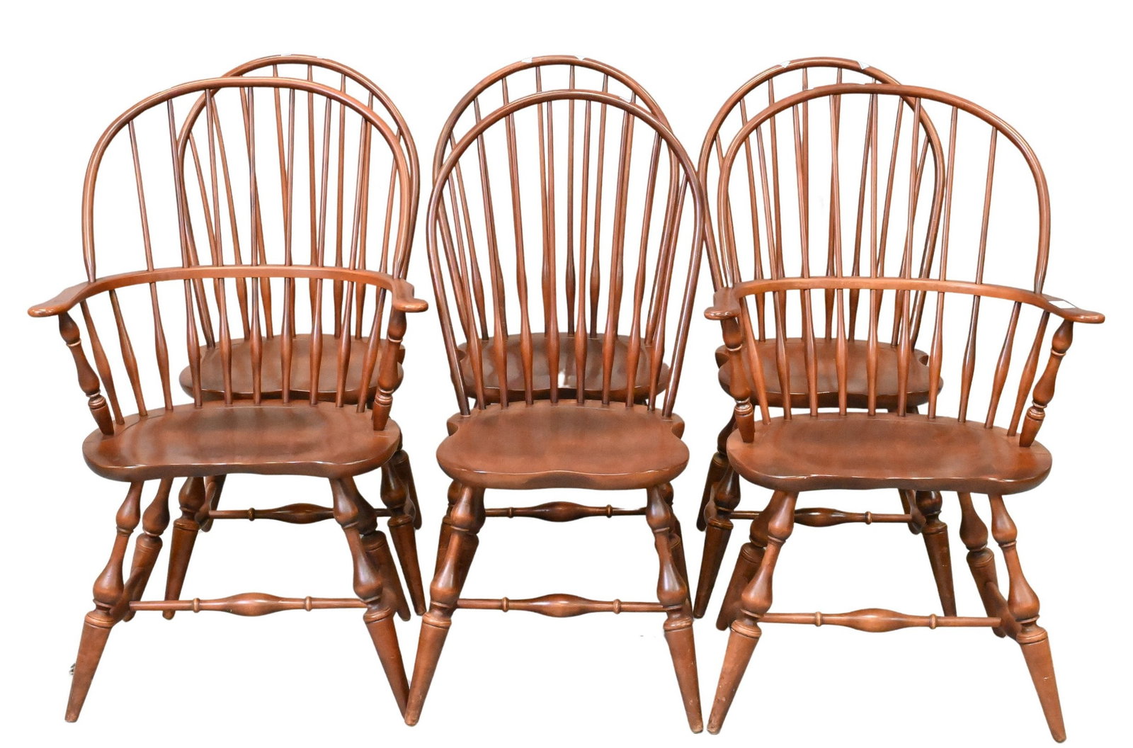 E.R. Buck Set of Six Windsor Style Chairs (1 of 8)