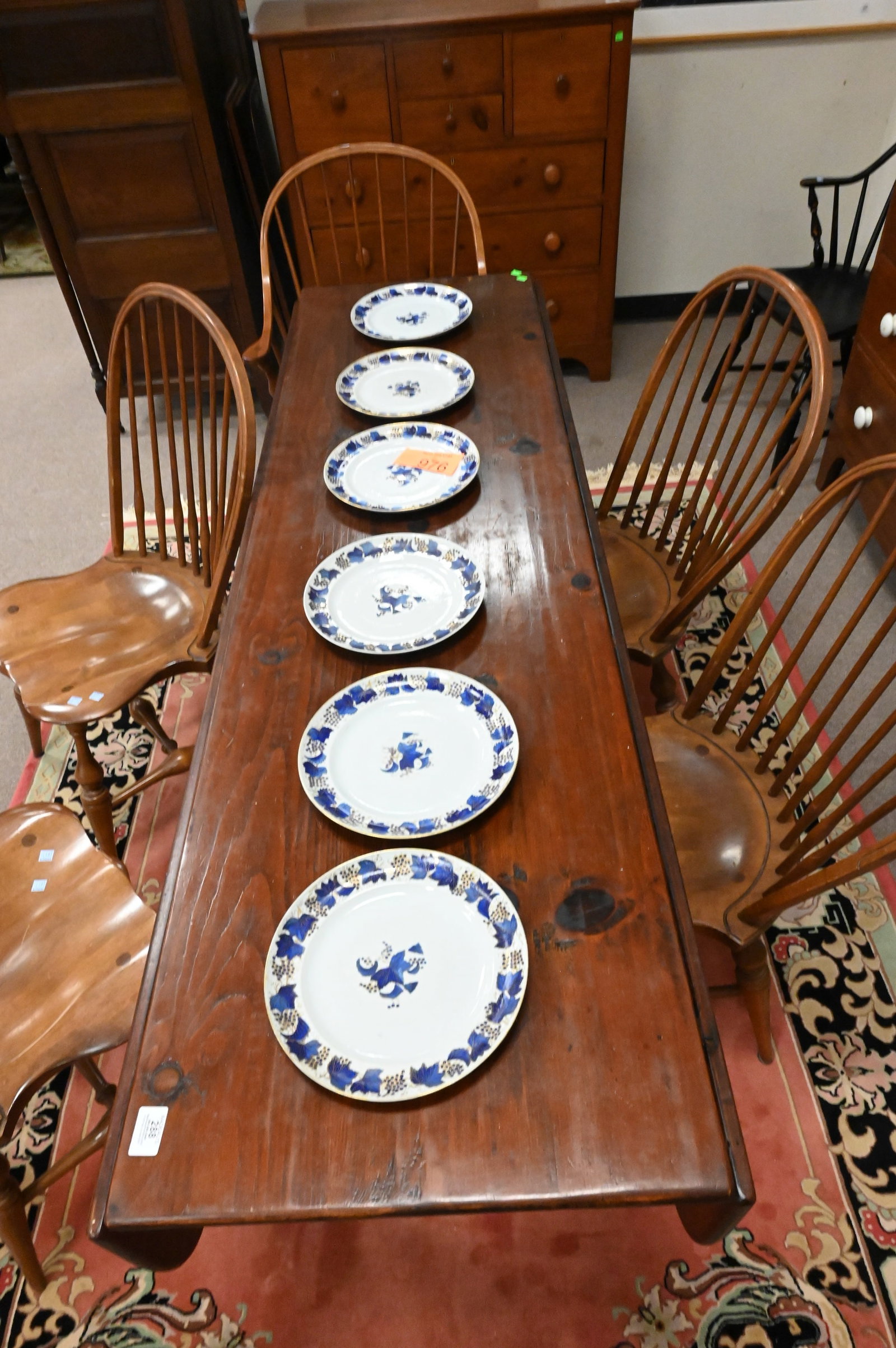 D. R. Dimes Drop Leaf Harvest Table - 3