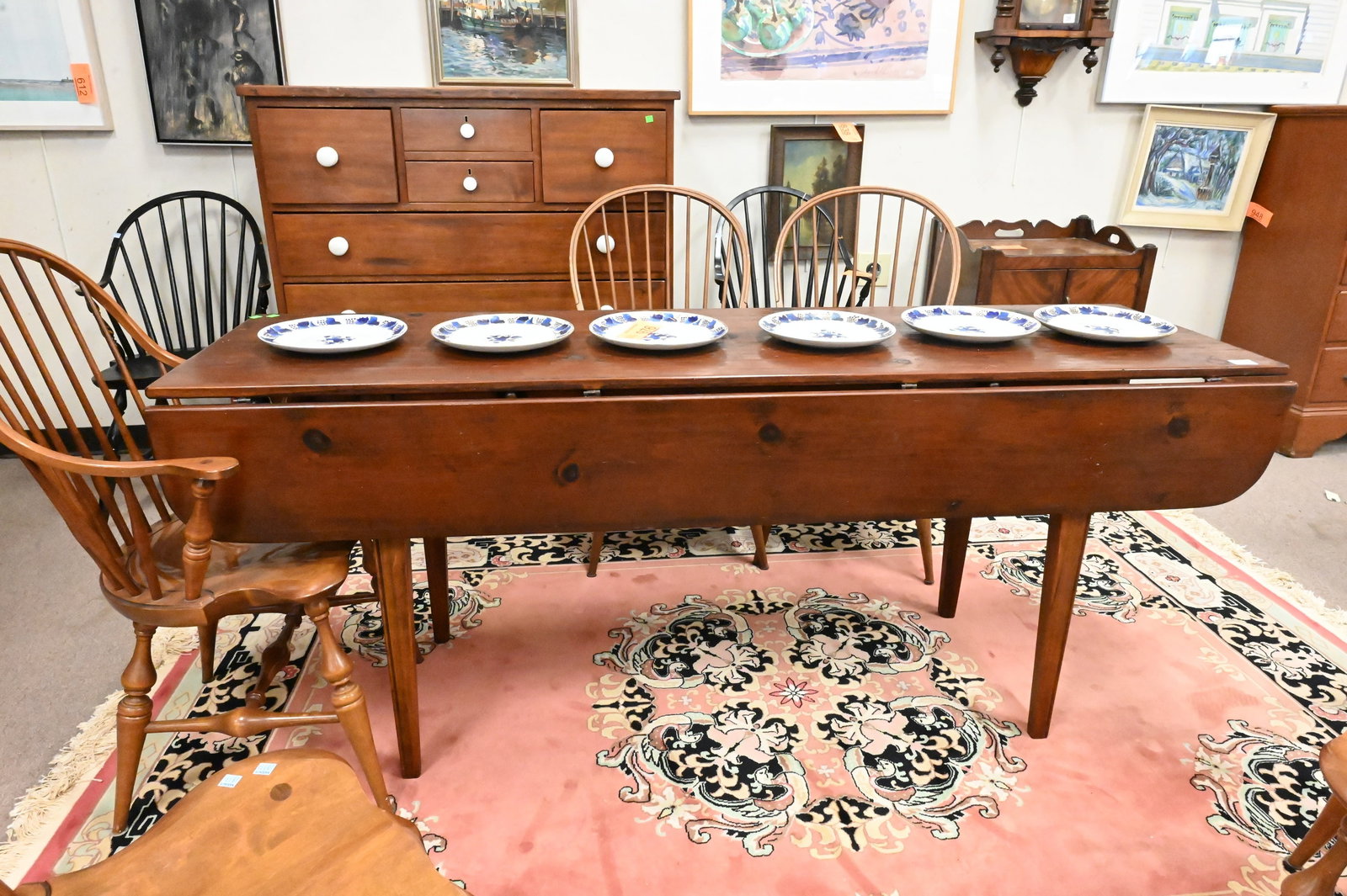 D. R. Dimes Drop Leaf Harvest Table - 5