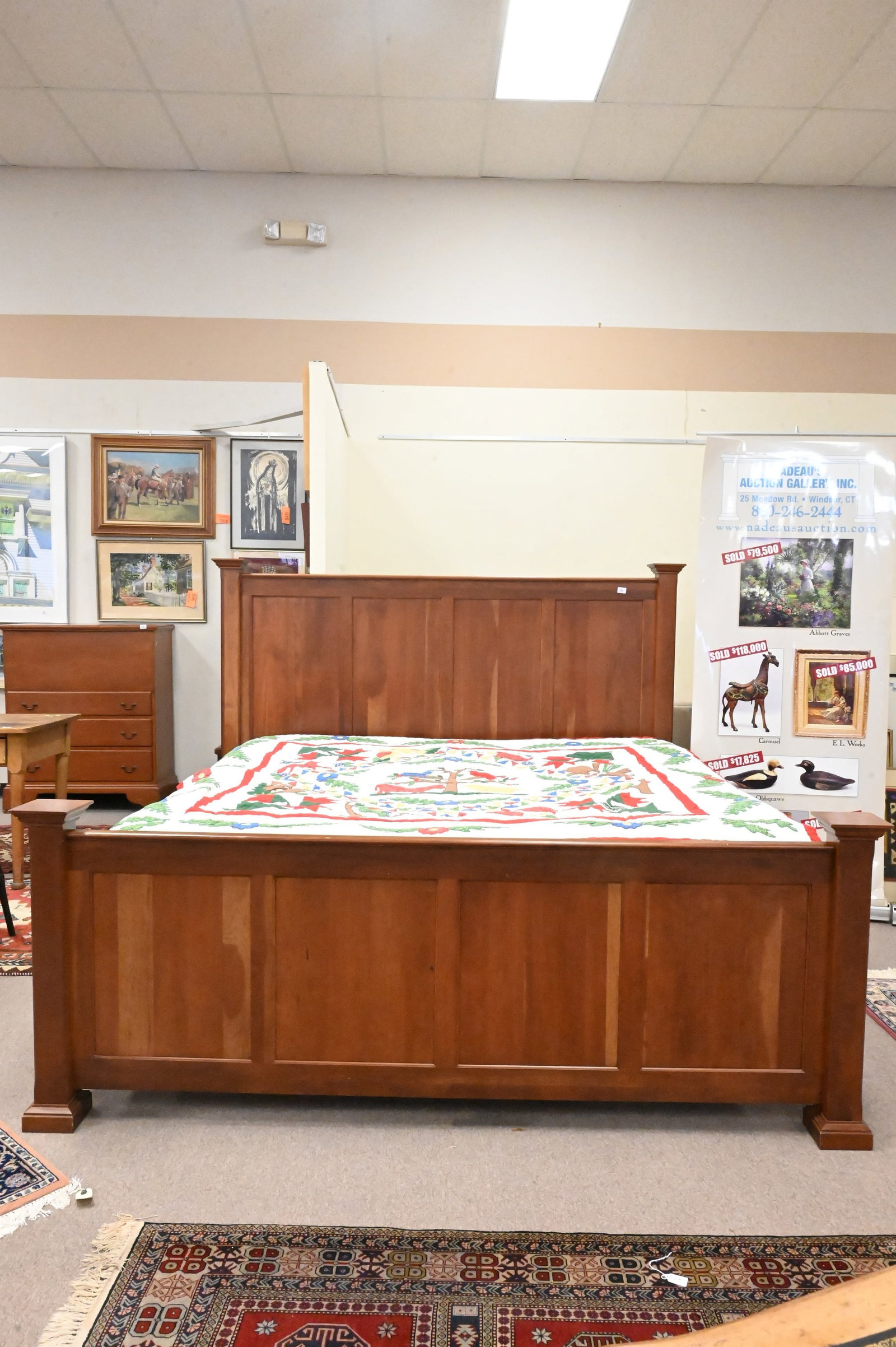 Benchmade Cherry King Size Bed - 2