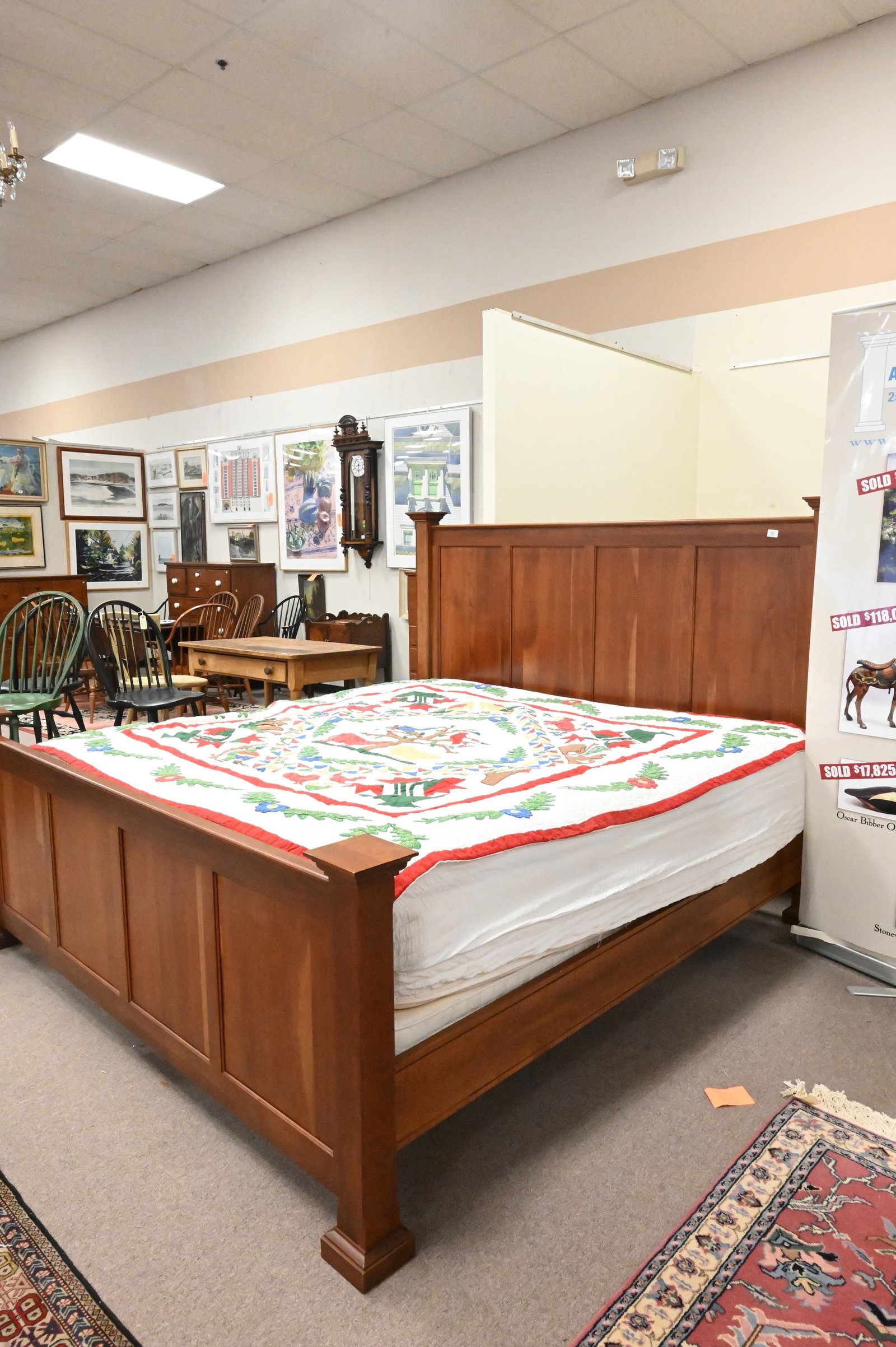 Benchmade Cherry King Size Bed - 4