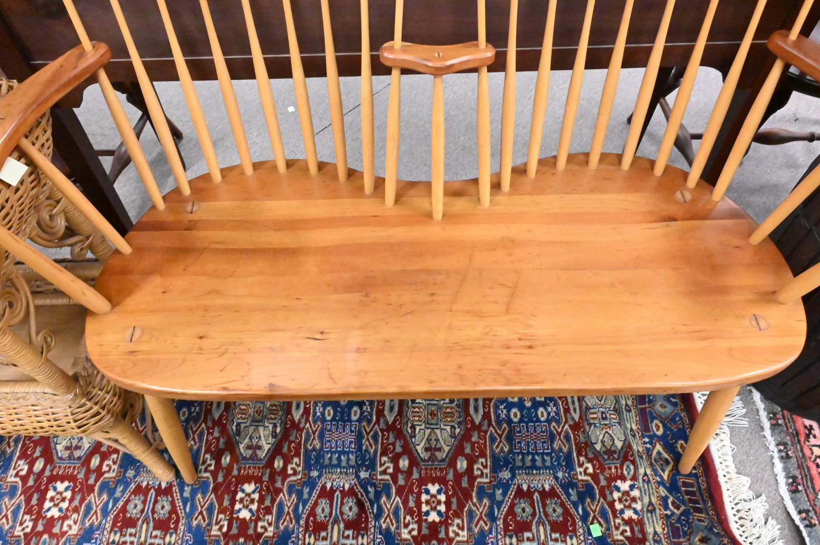 W.A. Mitchell Cherry Windsor Bench - 3