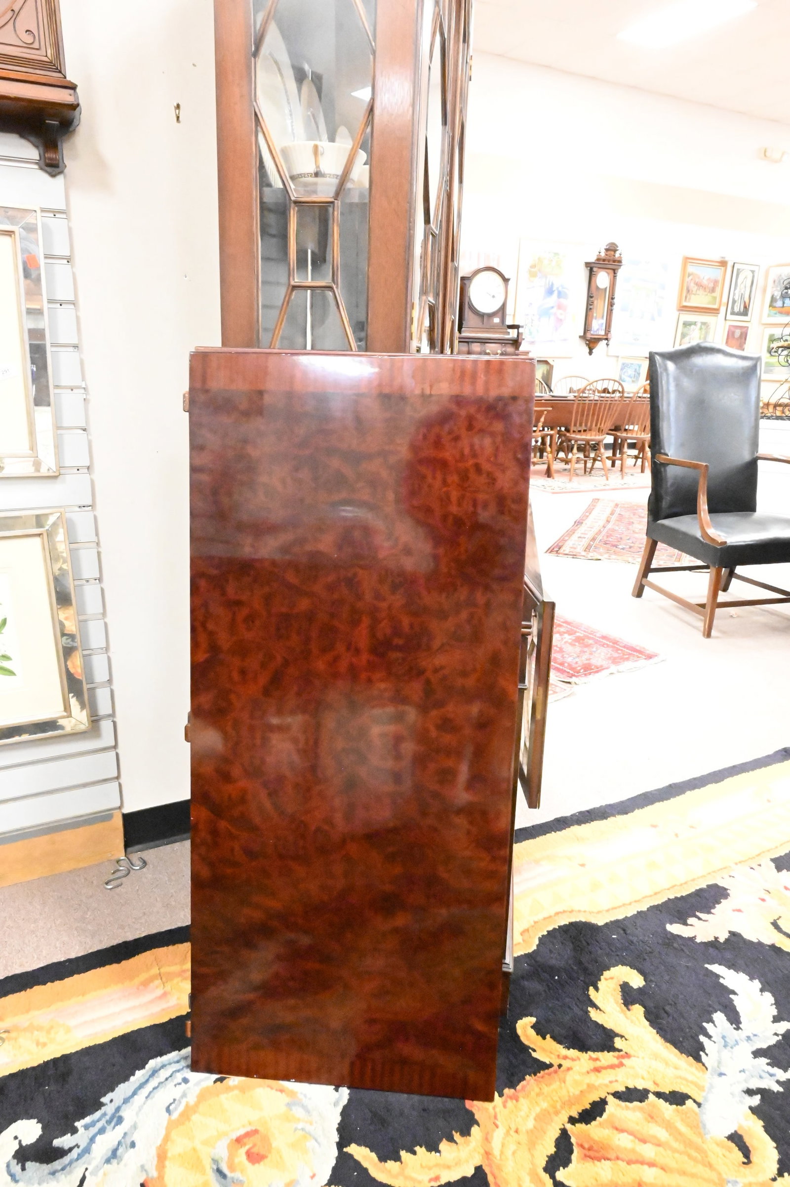 Double Pedestal Inlaid Dining Table - 6