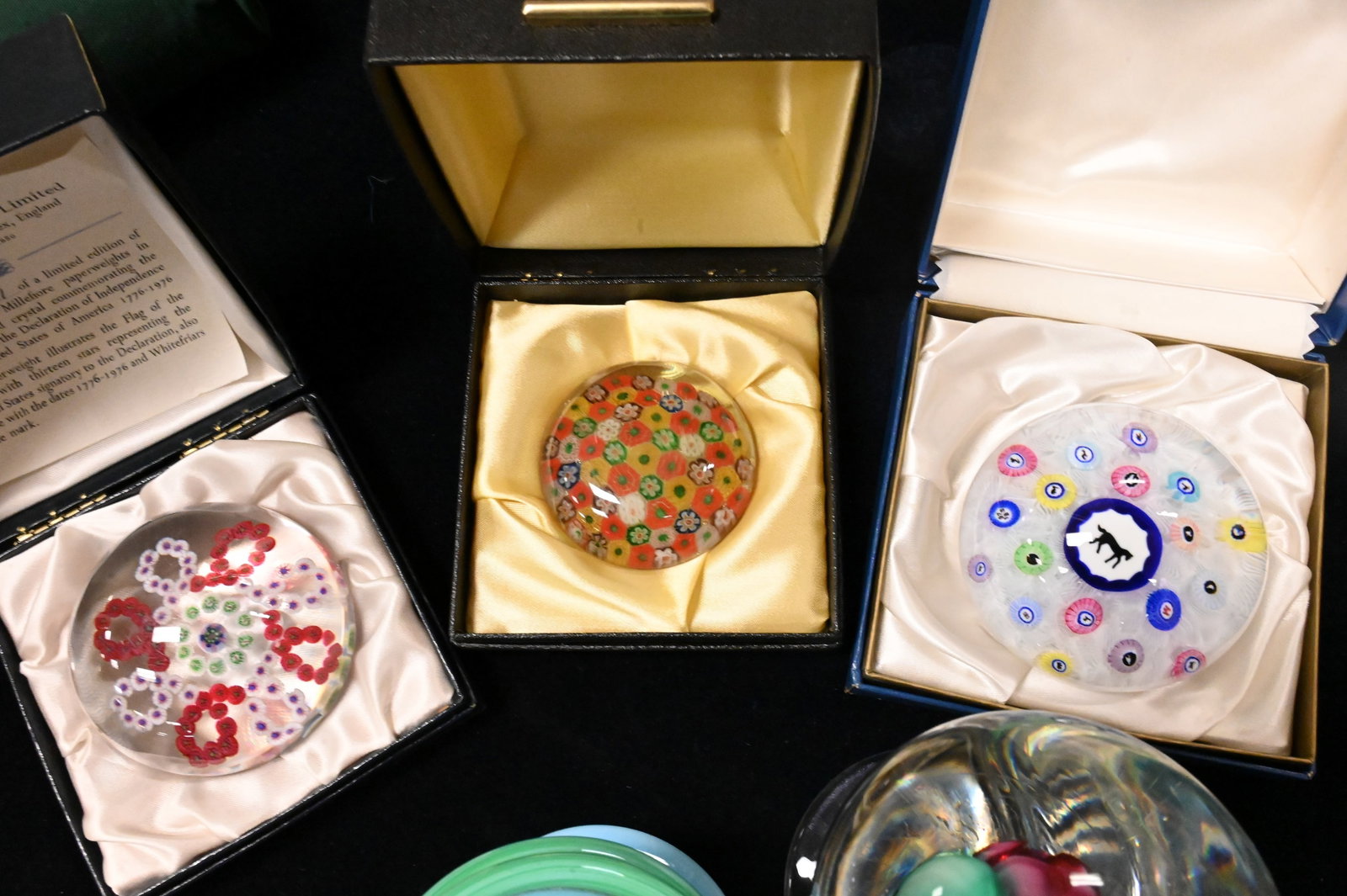 Six Art Glass Paperweights - 5