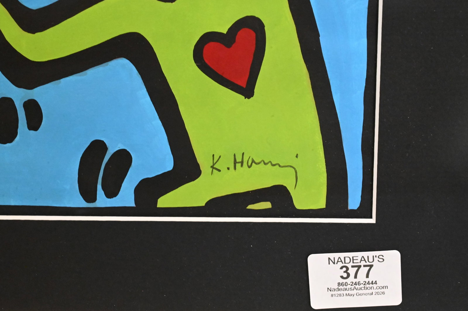 Two Framed Compositions After Haring and Kandinsky - 3