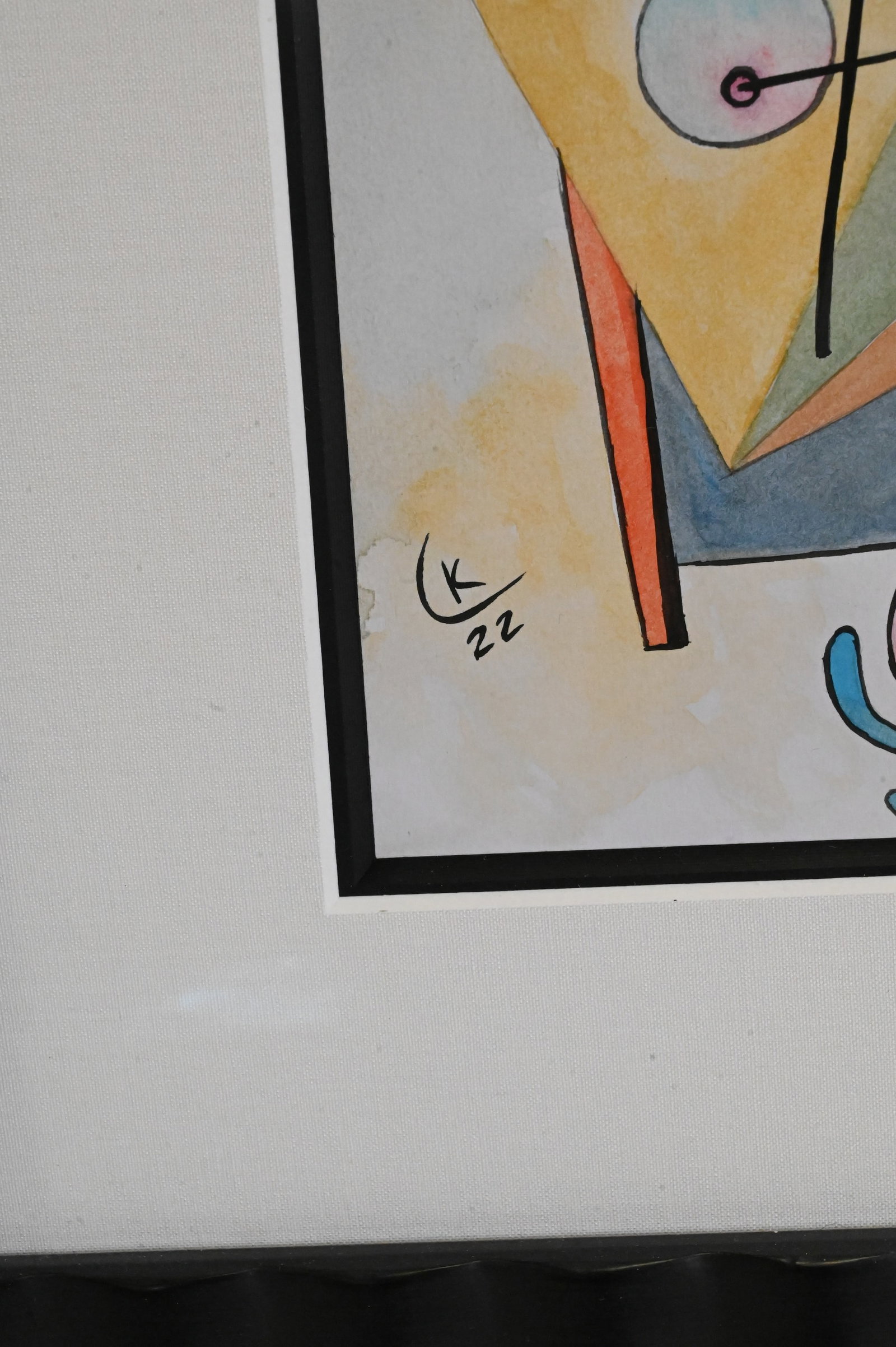 Two Framed Compositions After Haring and Kandinsky - 5