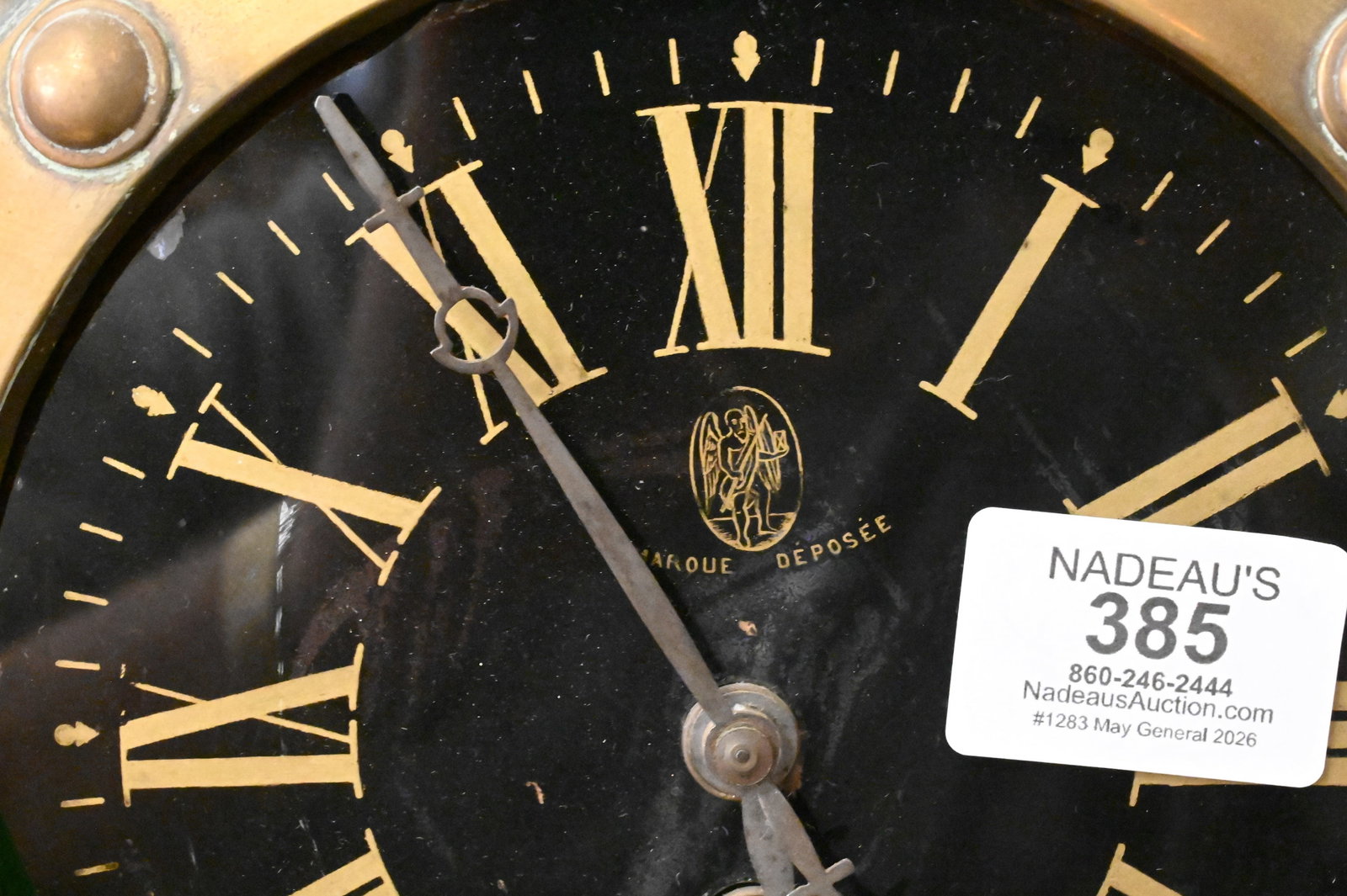 Brass Continental Wall Clock - 3