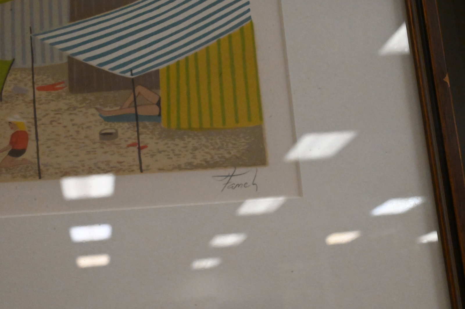 Four Framed Harbor Scene Lithographs - 3