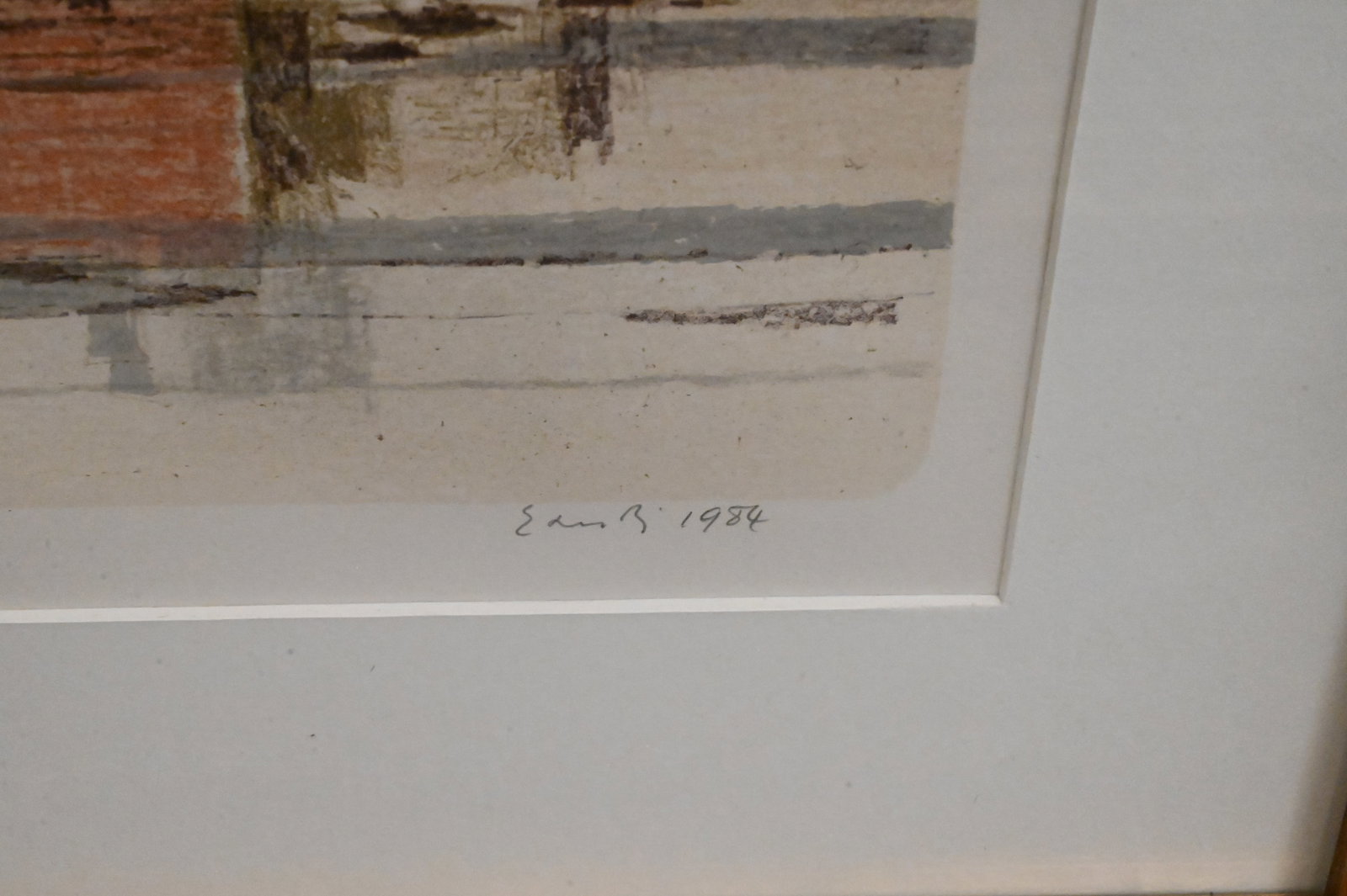 Four Framed Harbor Scene Lithographs - 5