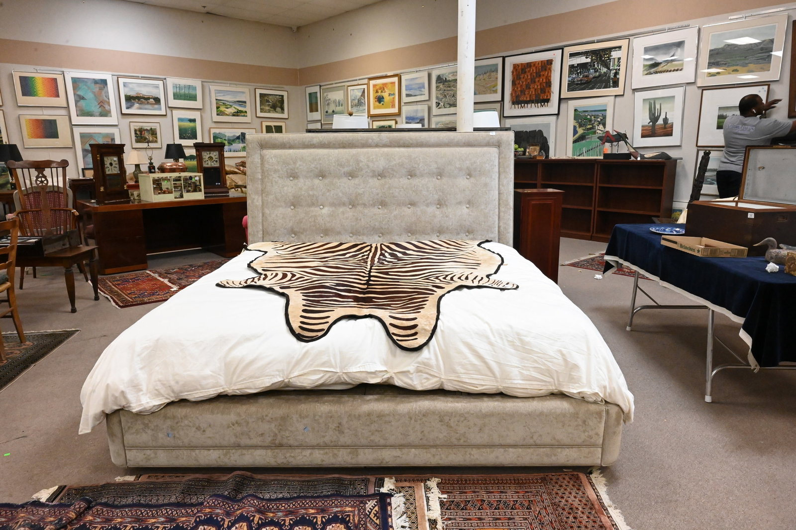 Upholstered King Size Bed - 2