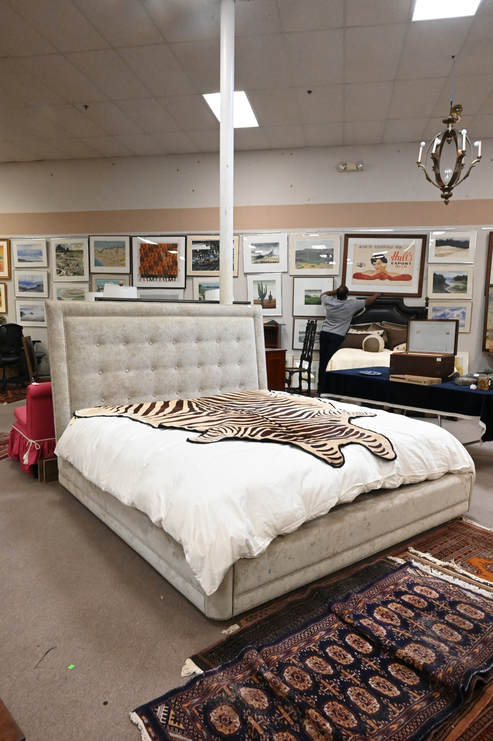 Upholstered King Size Bed - 3