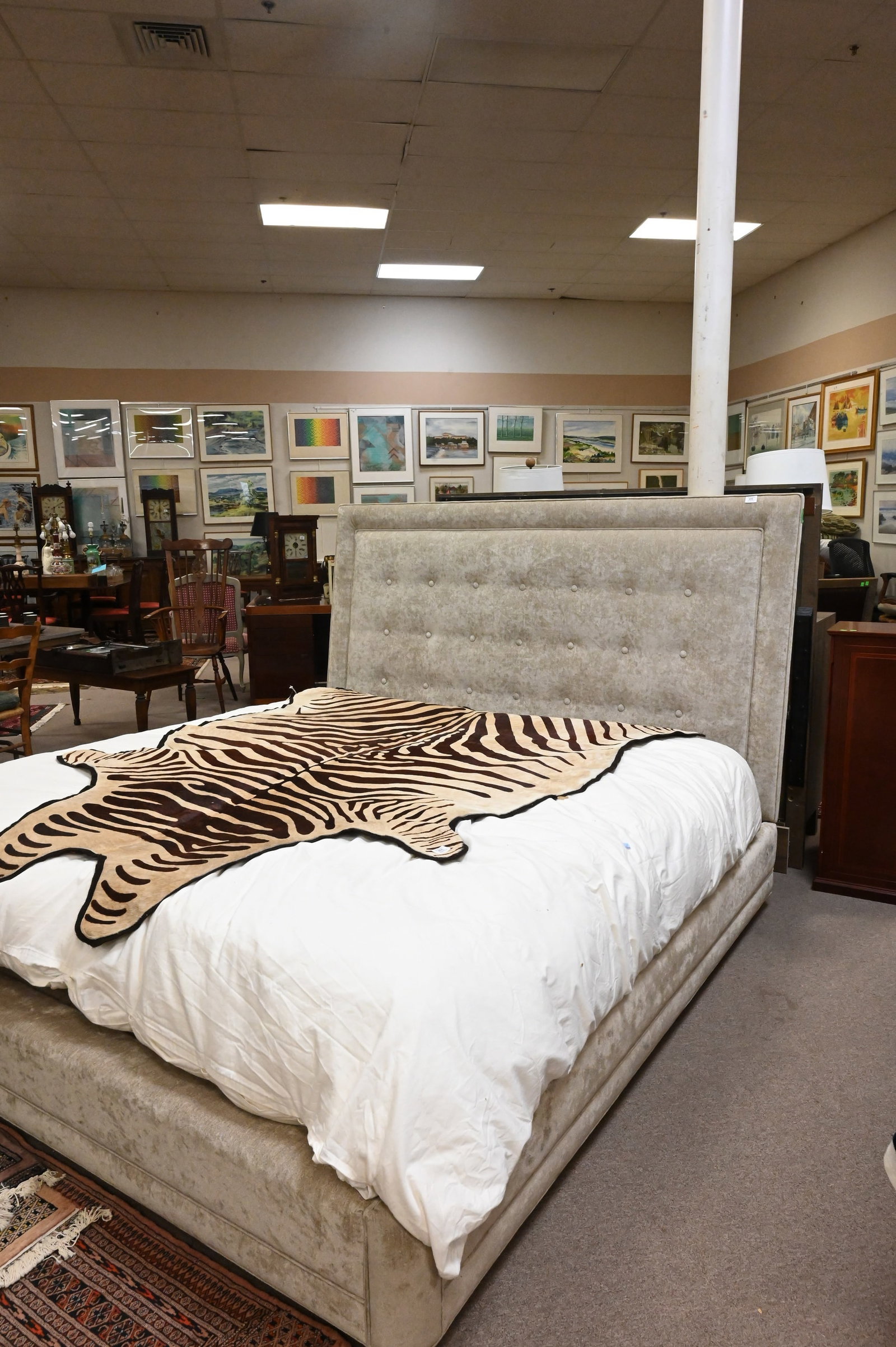 Upholstered King Size Bed - 4