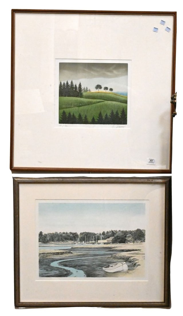 Four Framed Decorative Landscapes (1 of 3)
